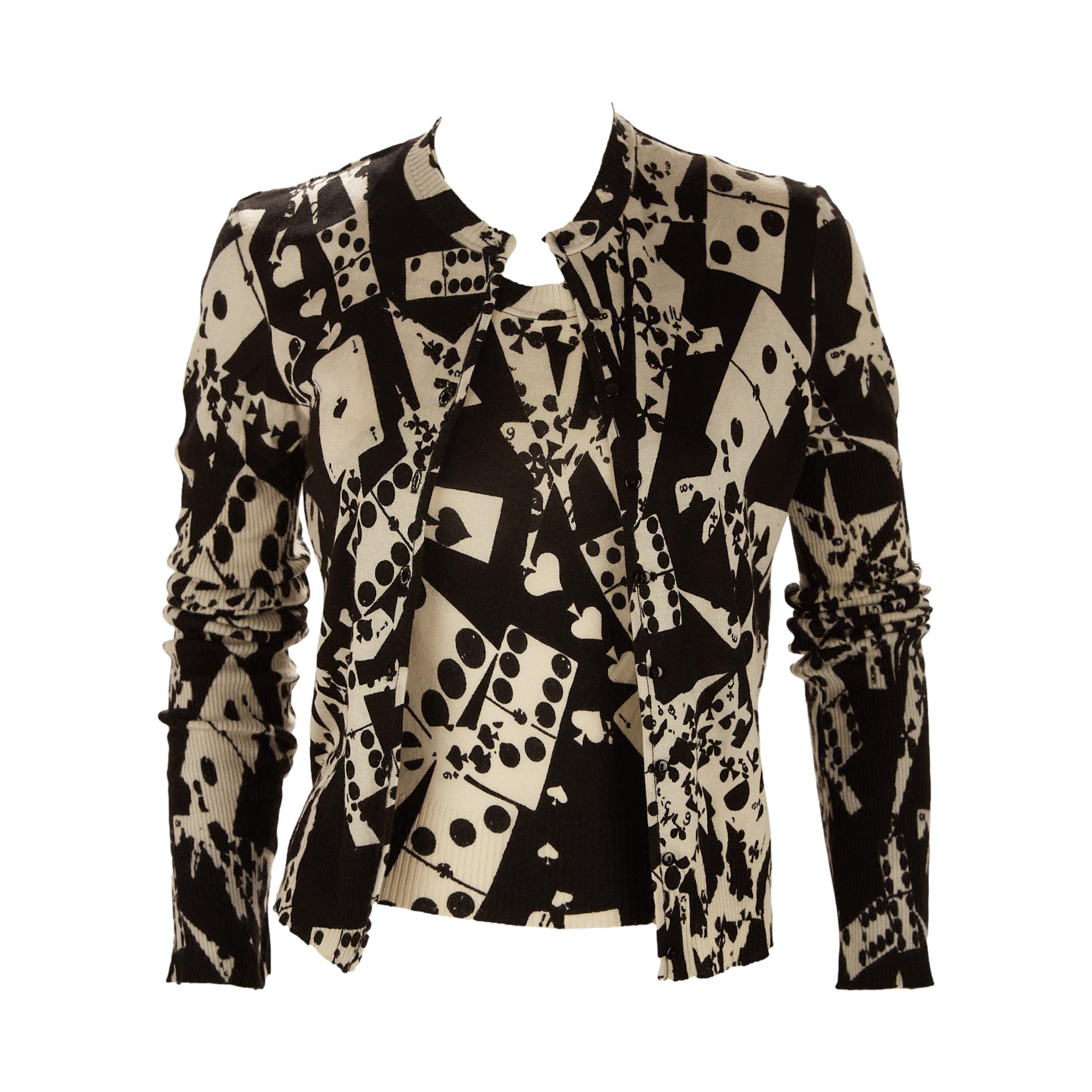 Dior Black Playing Card Sweater Set – Treasures of NYC