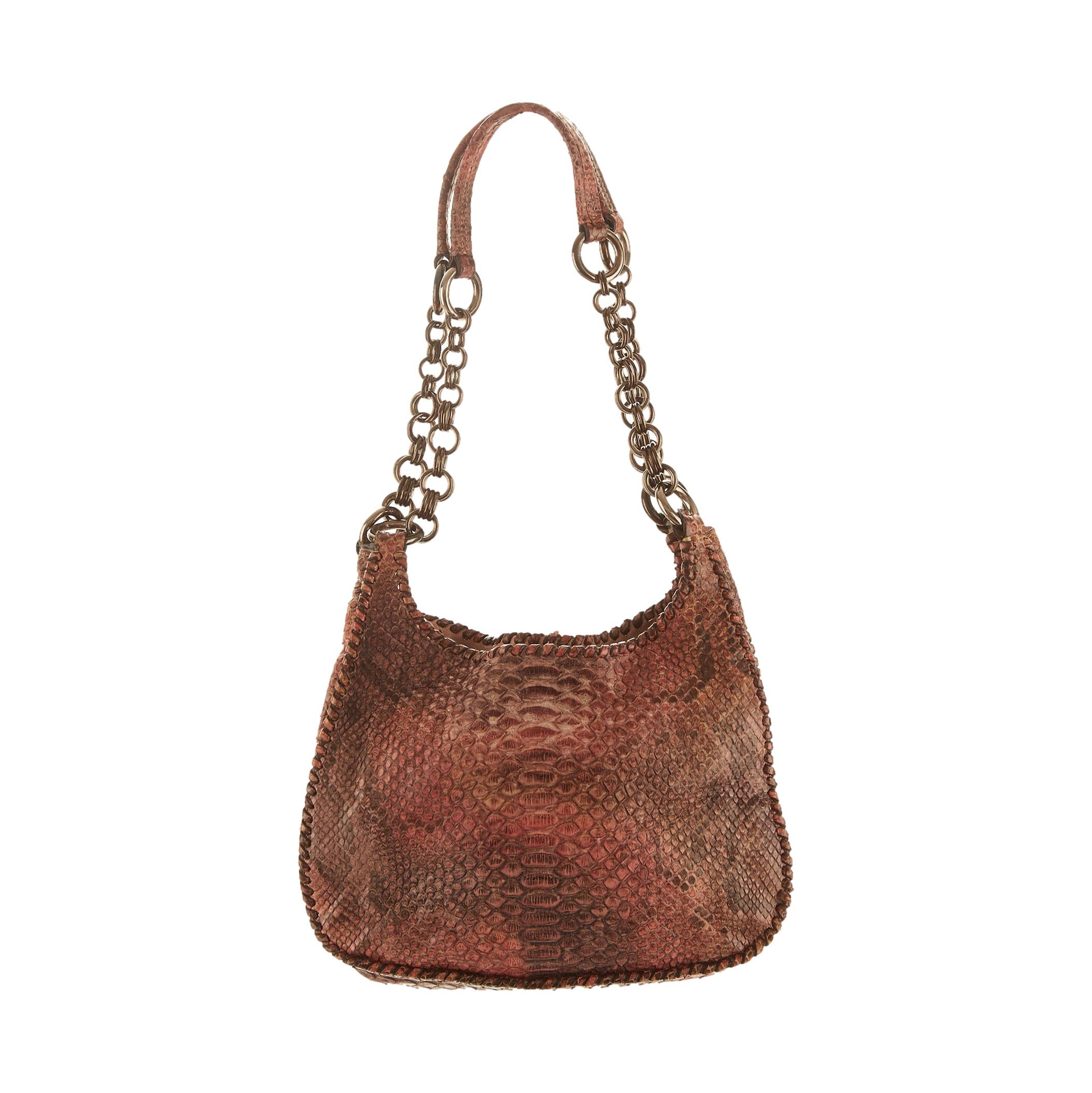 Vintage Prada Brown Nylon/Leather Shoulder Bag – Treasures of NYC