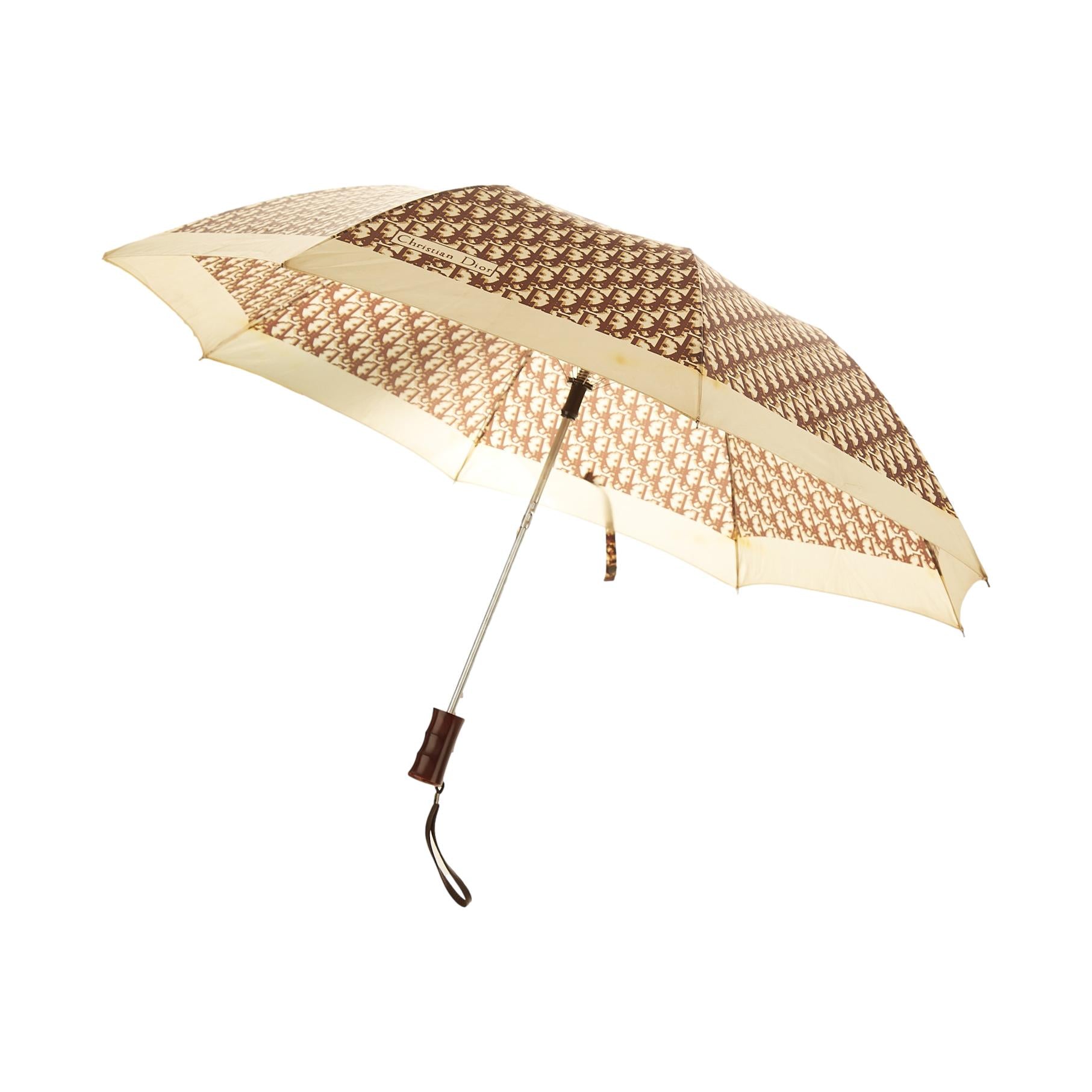 Dior Beige Logo Umbrella