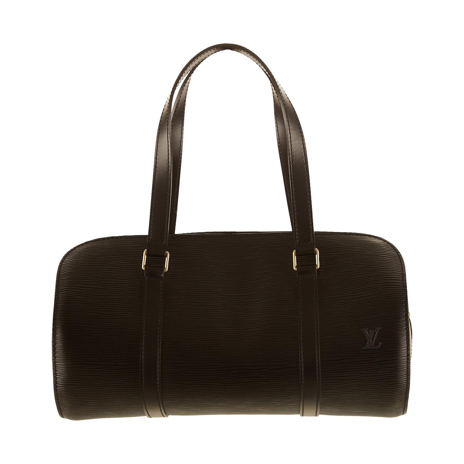 Louis Vuitton Black Epi Cylinder Bag Set