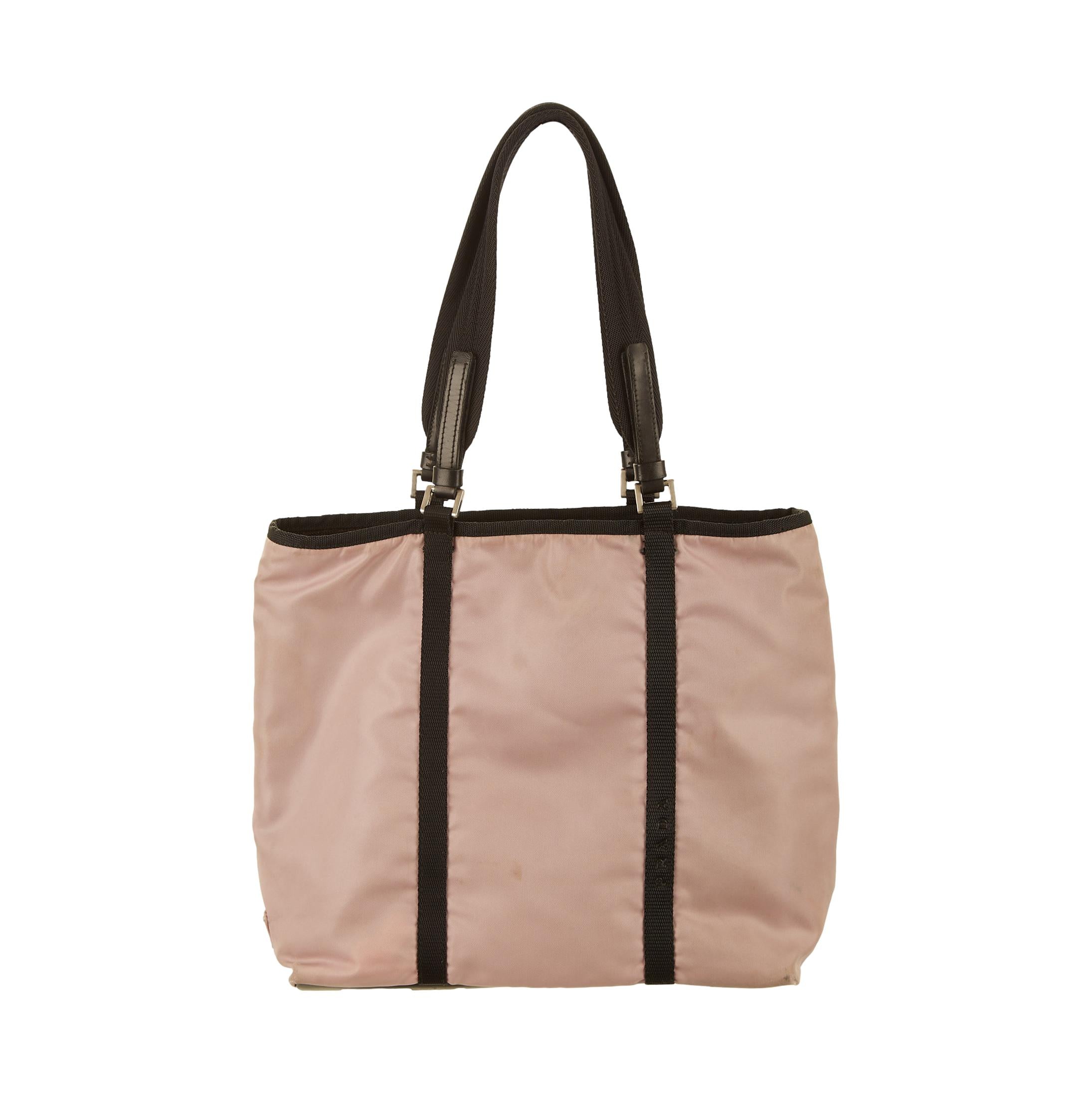 Vintage Prada Baby Pink Nylon Shoulder Bag – Treasures of NYC