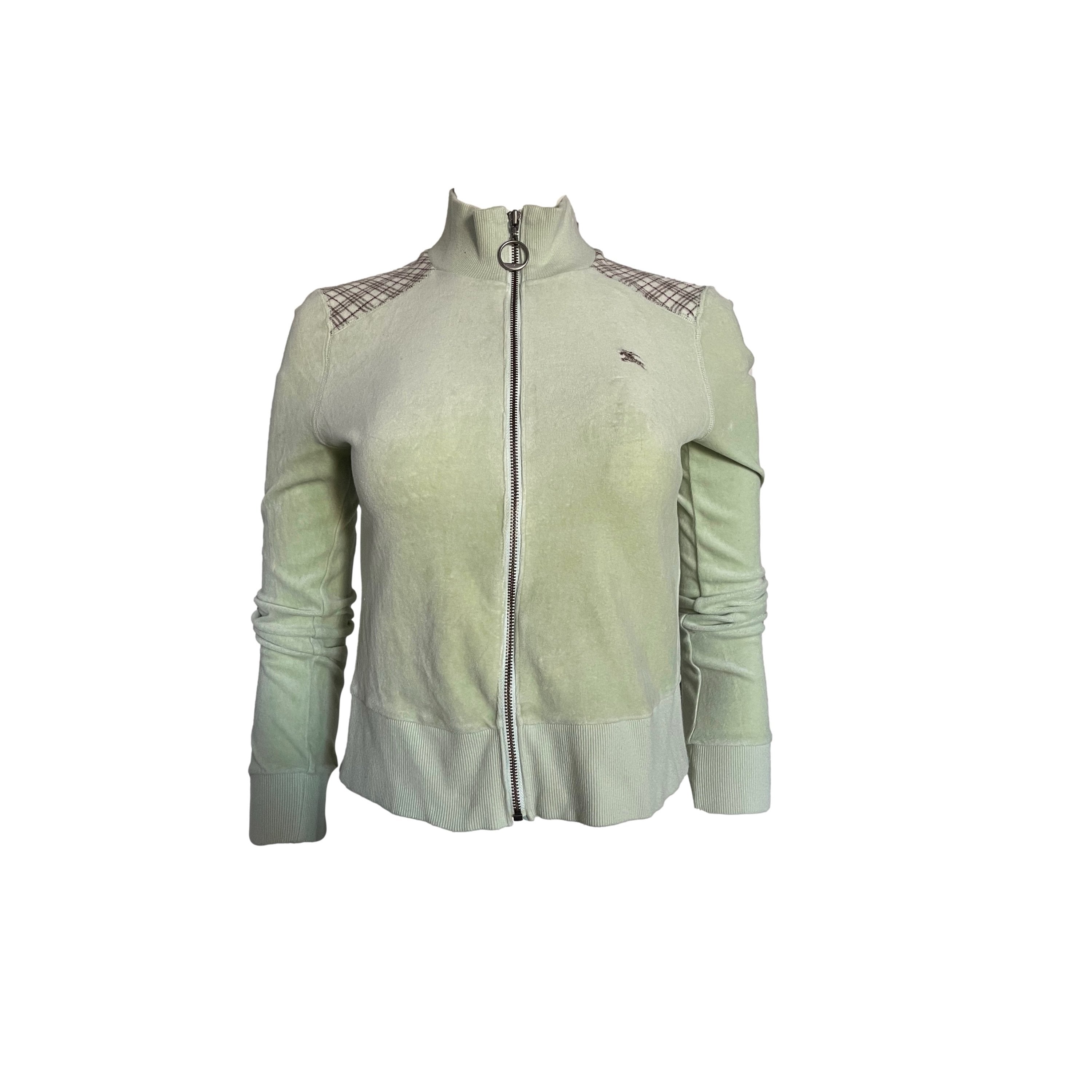 Treasures of NYC Burberry Lime Green Track Jacket
