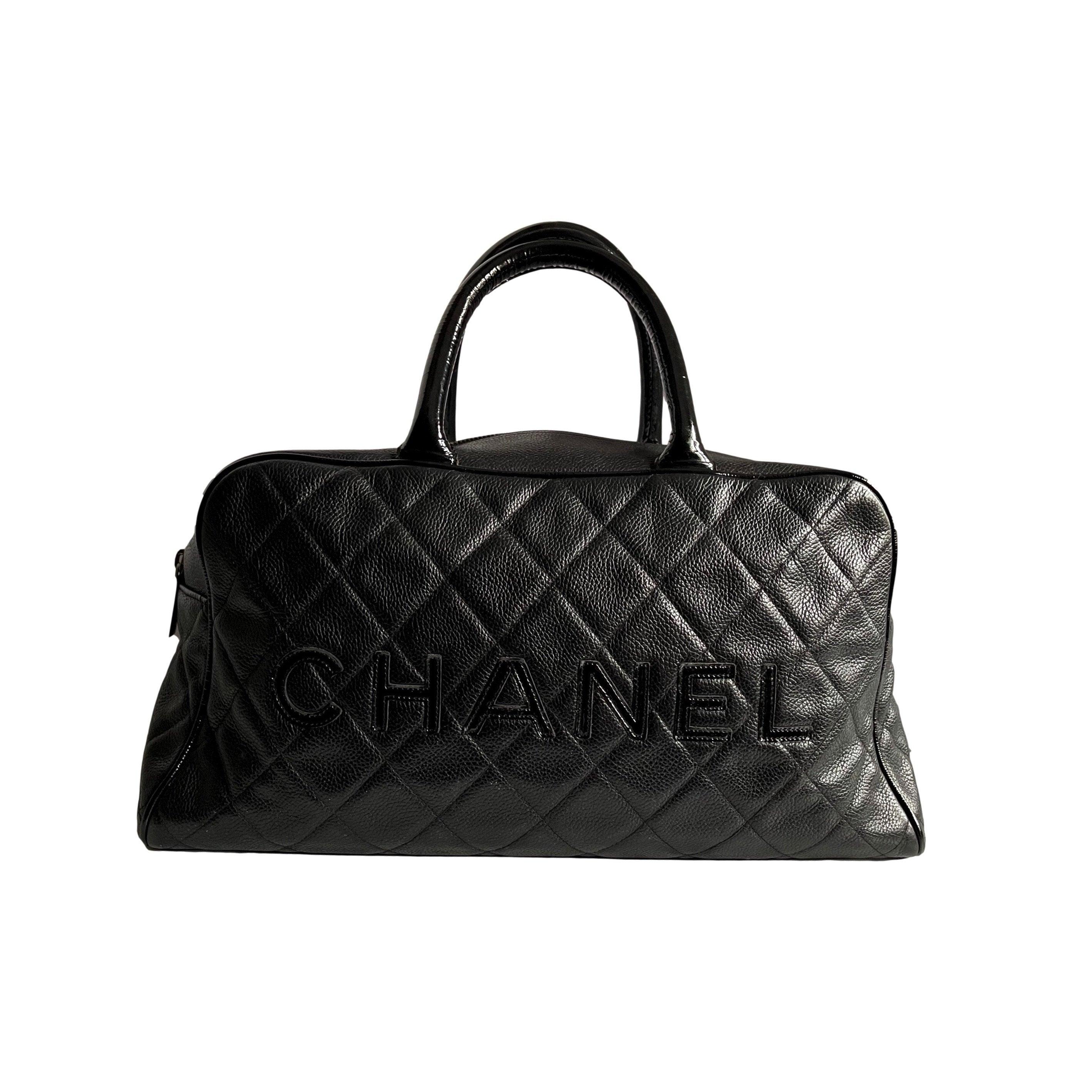 Chanel Black Caviar Boston Medium Q6B04J0FK7026