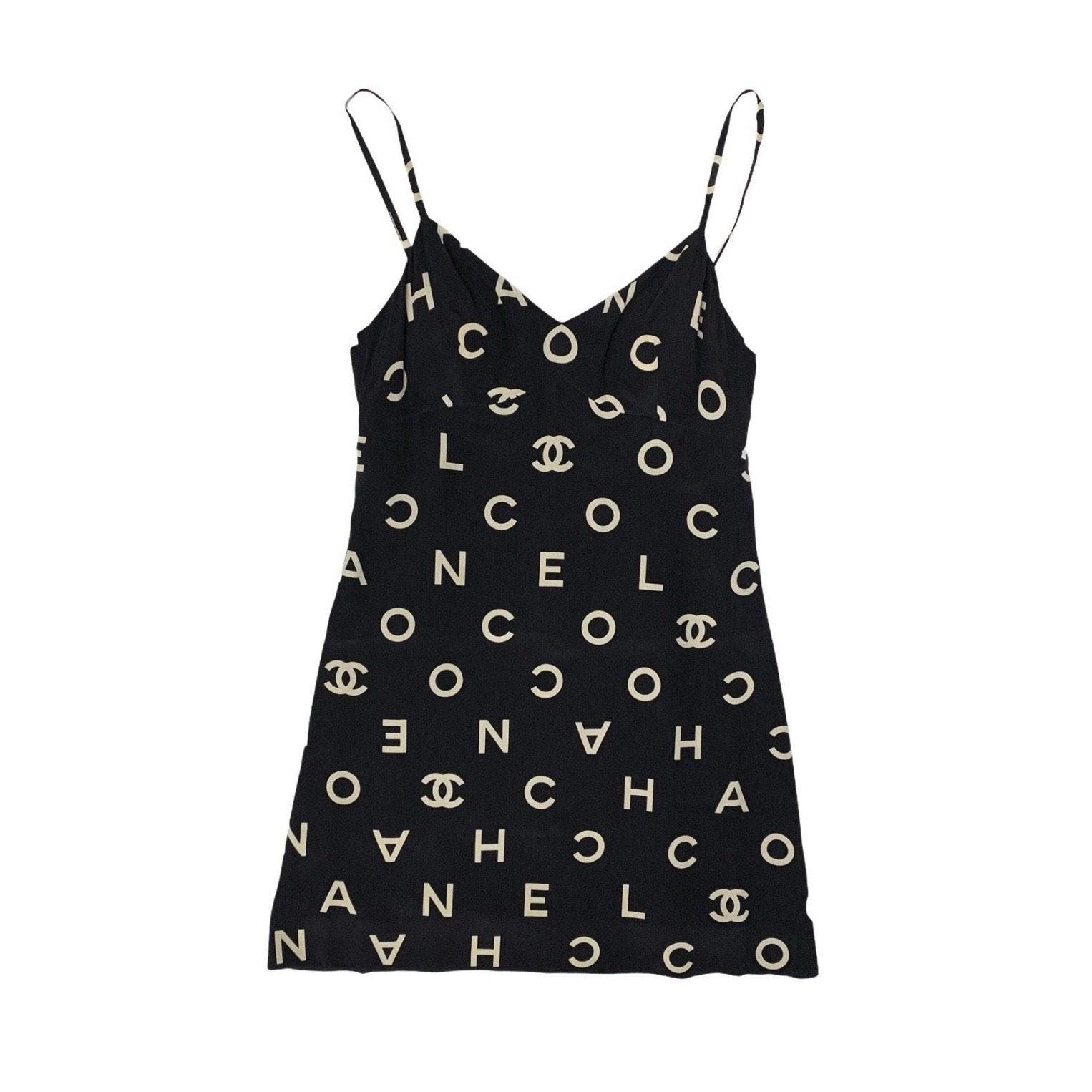 Treasures of NYC - Chanel Black Logo Strap Dress Treasures of NYC - Chanel Black Logo Strap Dress