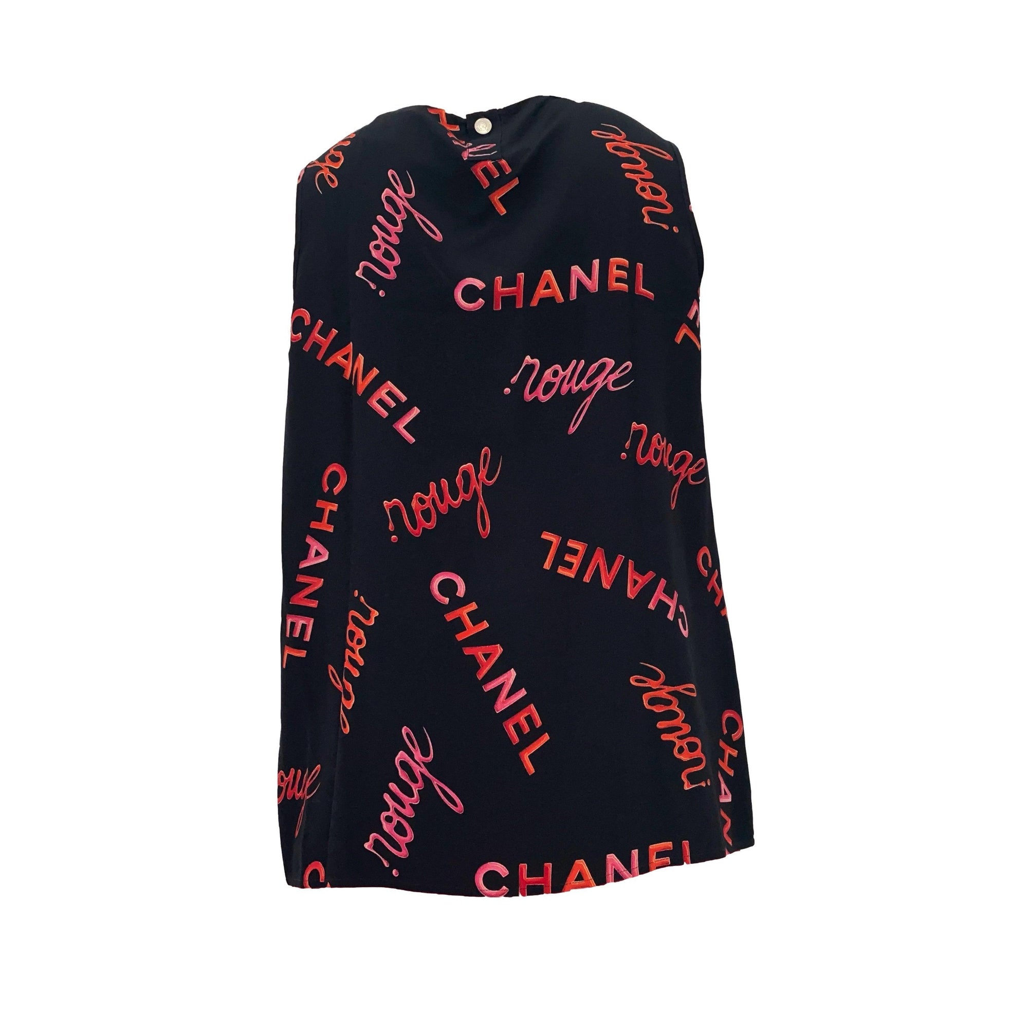Chanel Black Rouge Tank - Apparel
