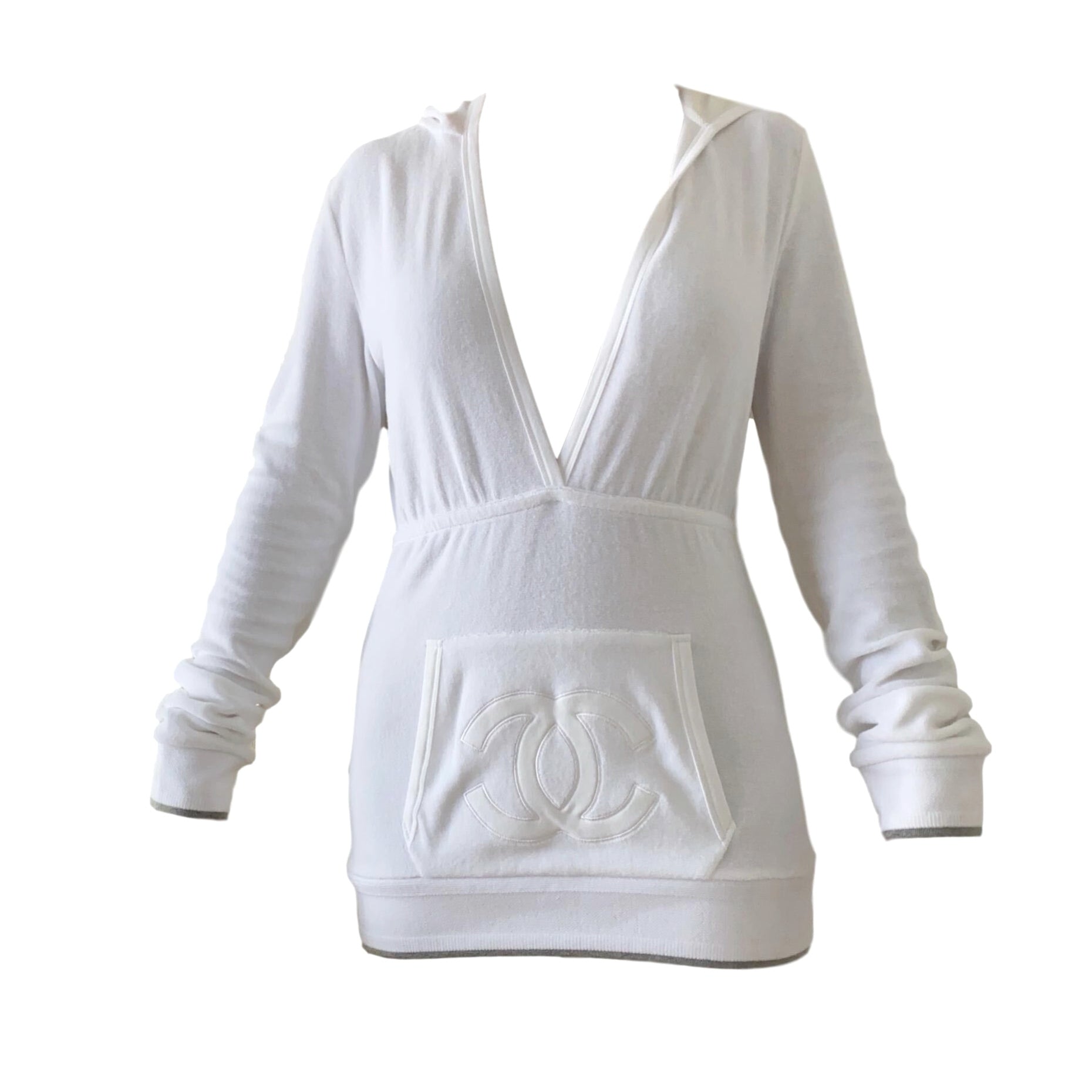 Chanel hot sale hoodie white