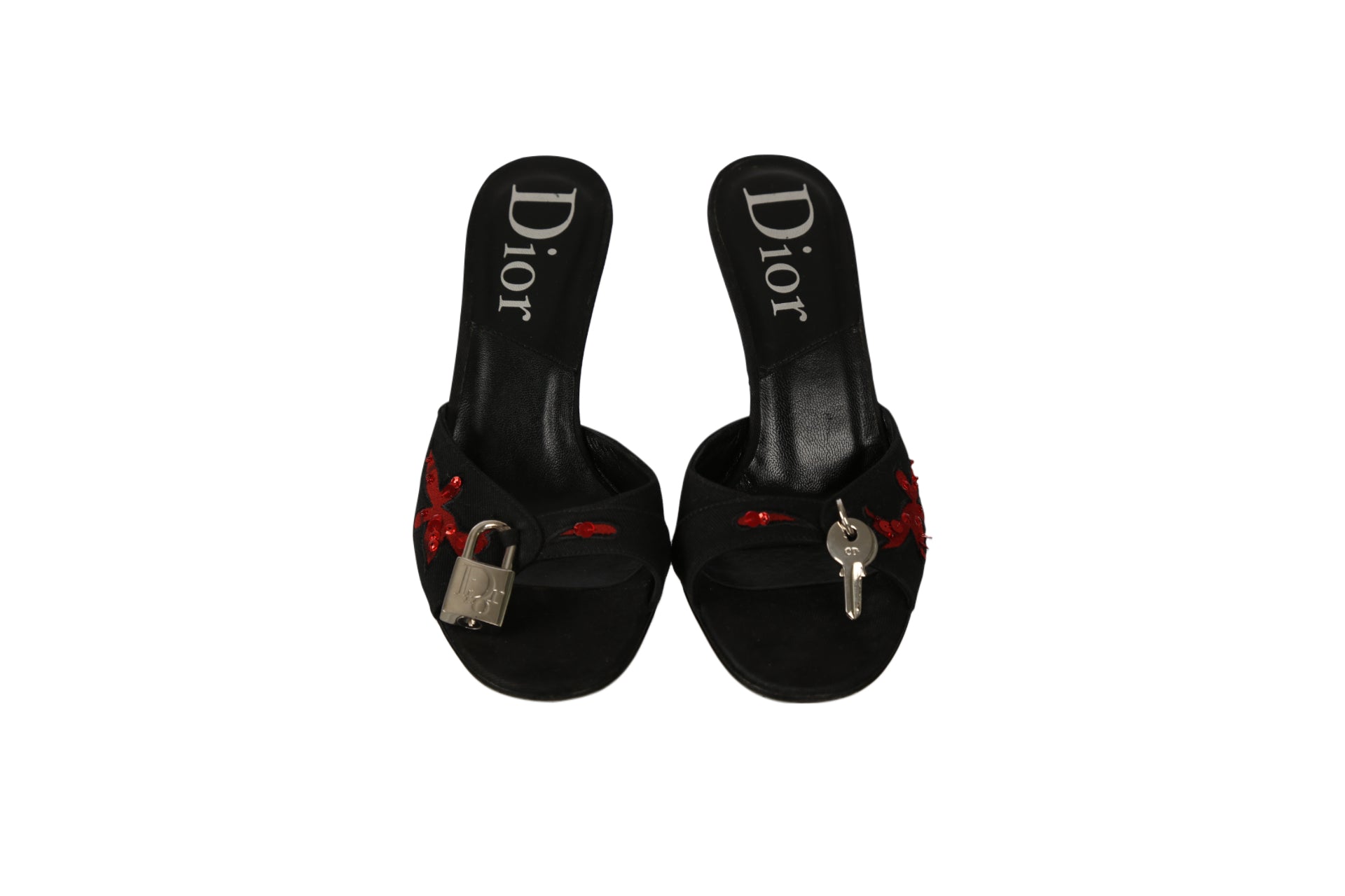 Vintage Dior Navy Monogram Lock Heels – Treasures of NYC