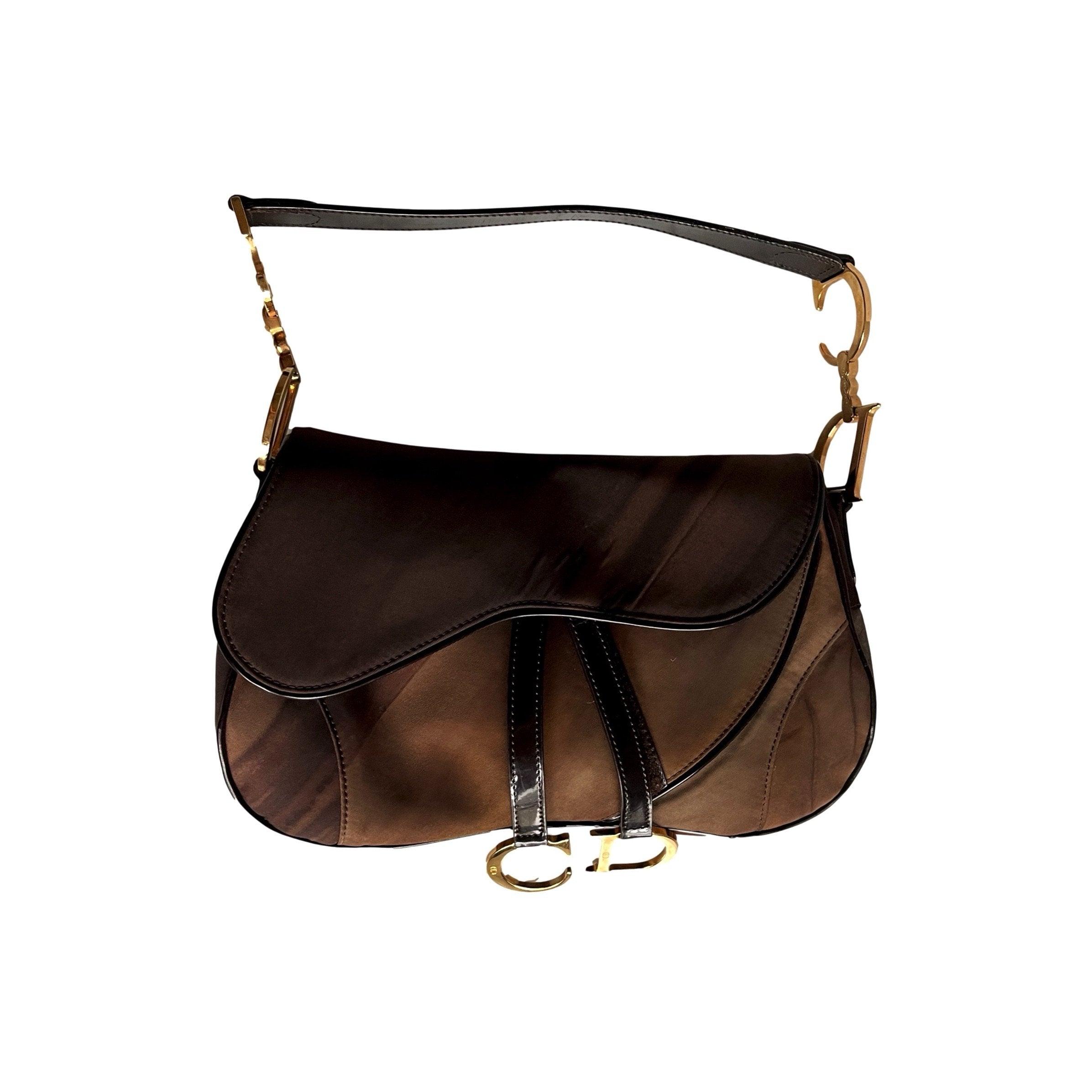 Treasures of NYC - Dior Brown Two-Tone Saddle Bag