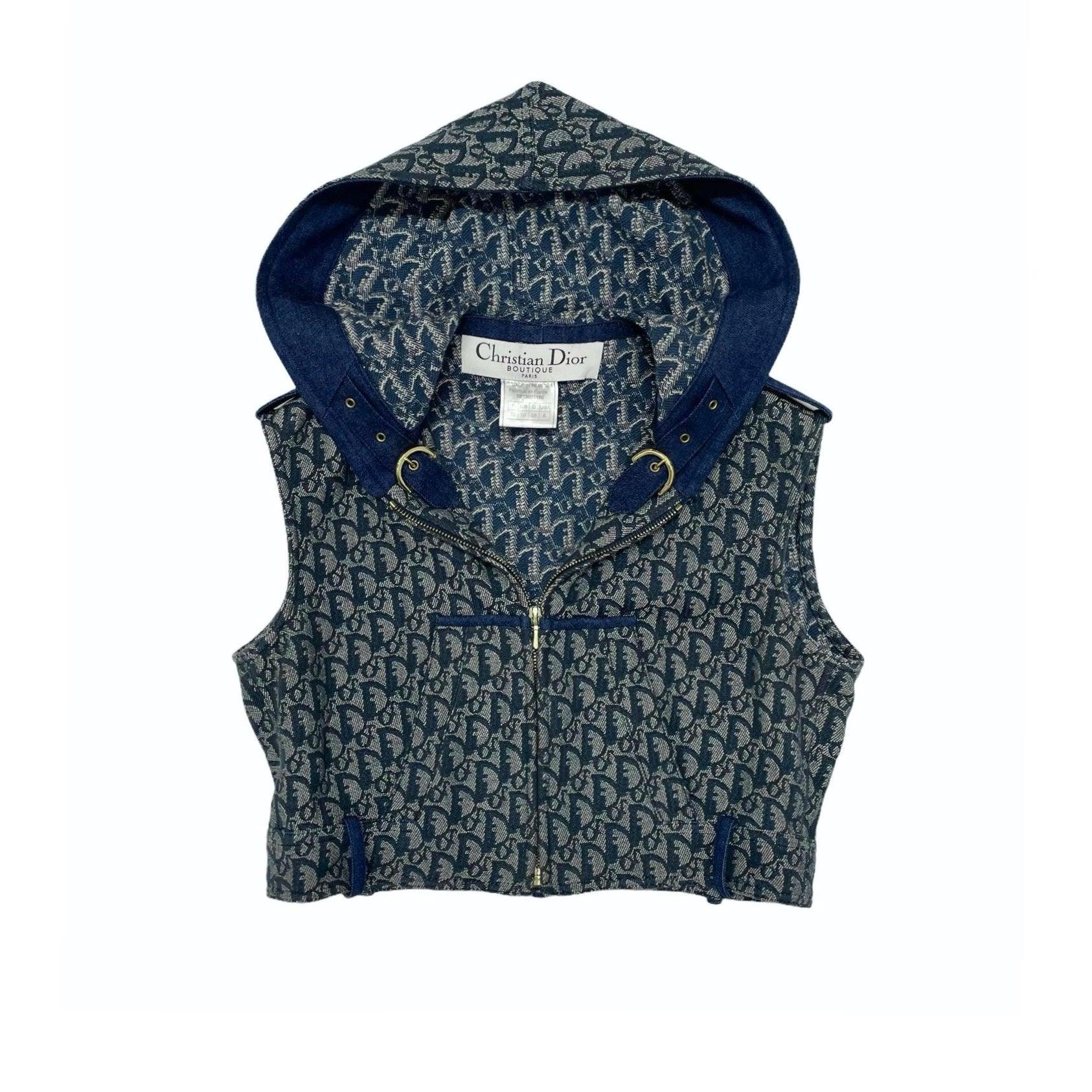Treasures of NYC - Dior Navy Cropped Logo Vest