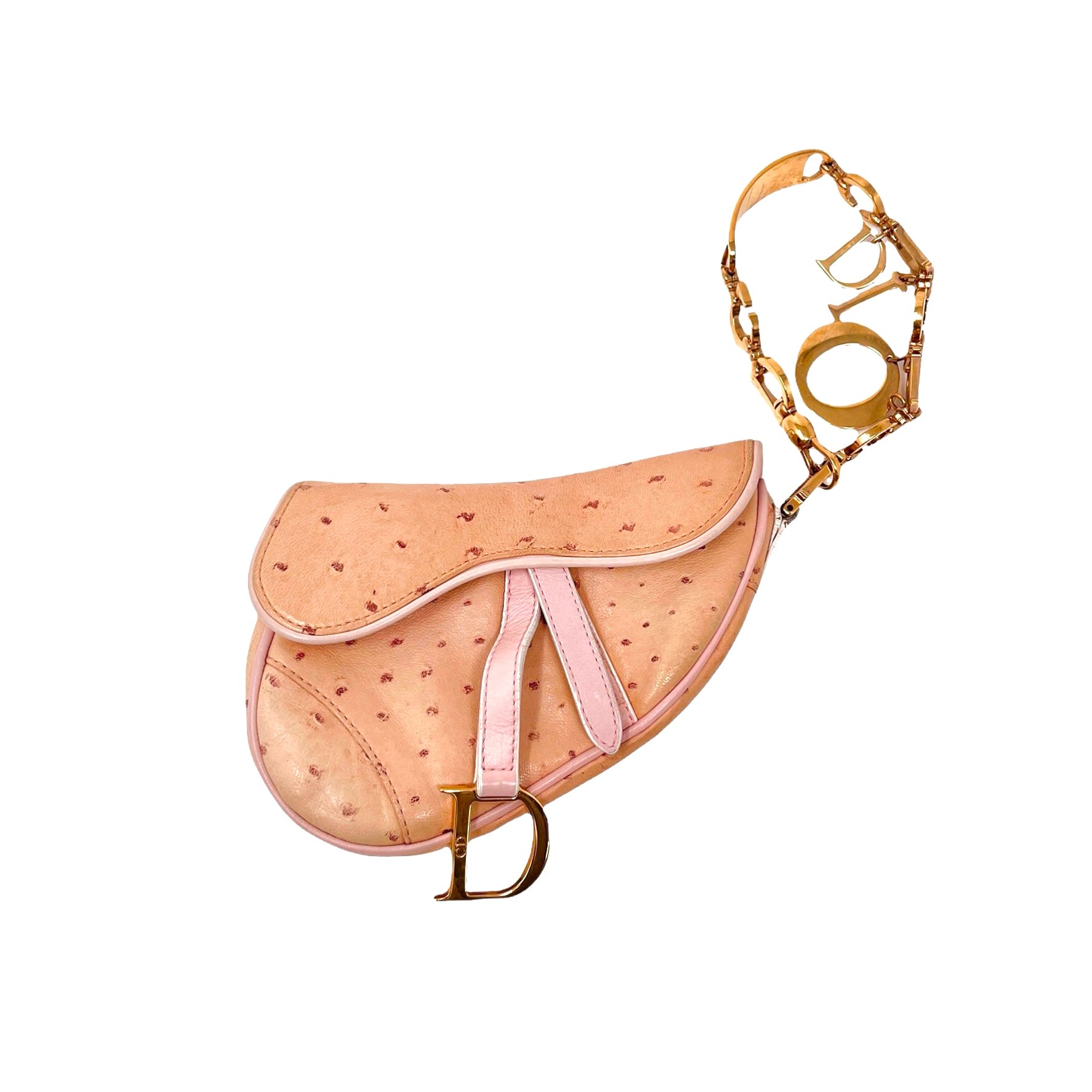 Vintage Dior Pink Floral Mini Saddle – Treasures of NYC