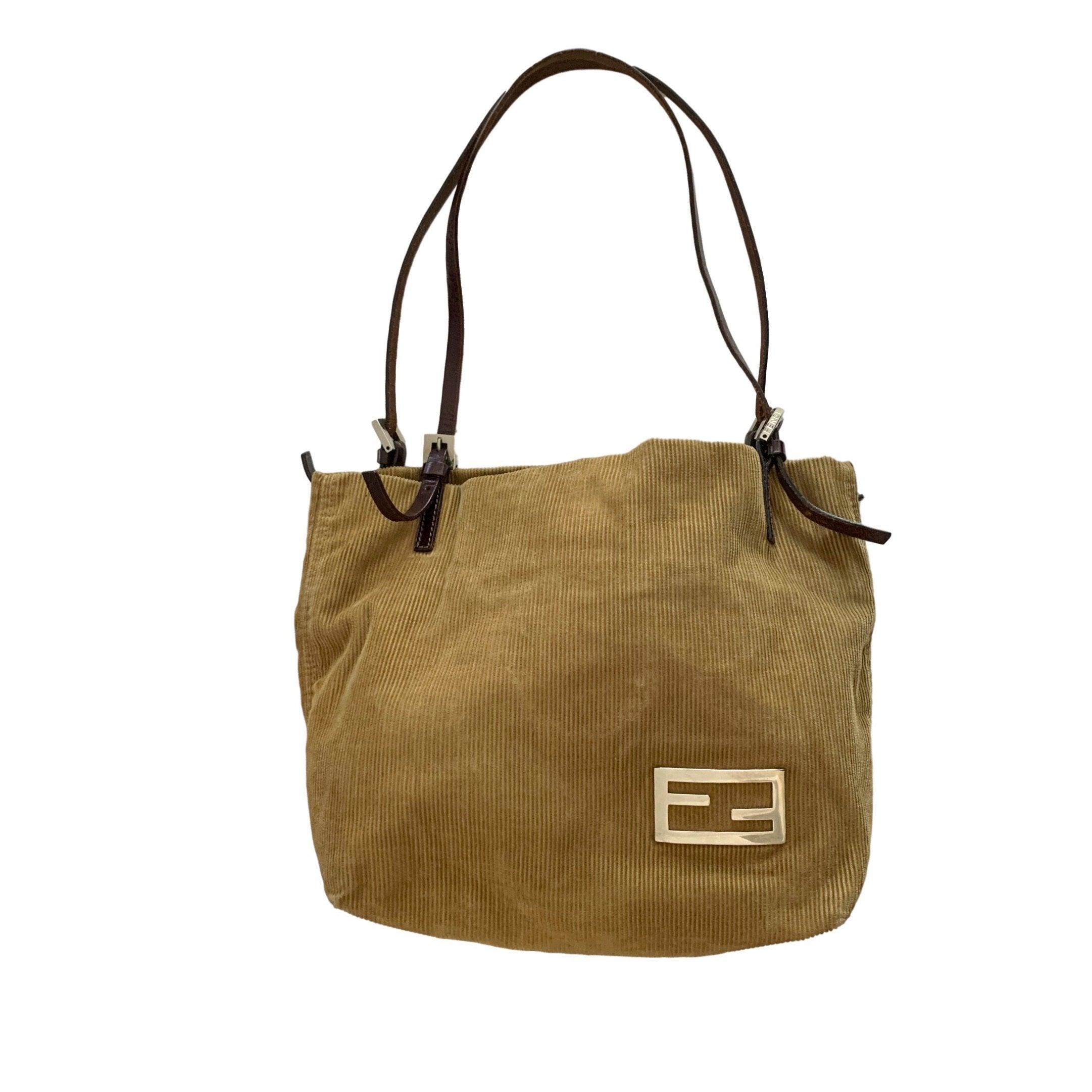 Vintage Fendi Beige Multicolor Logo Shoulder Bag – Treasures of NYC