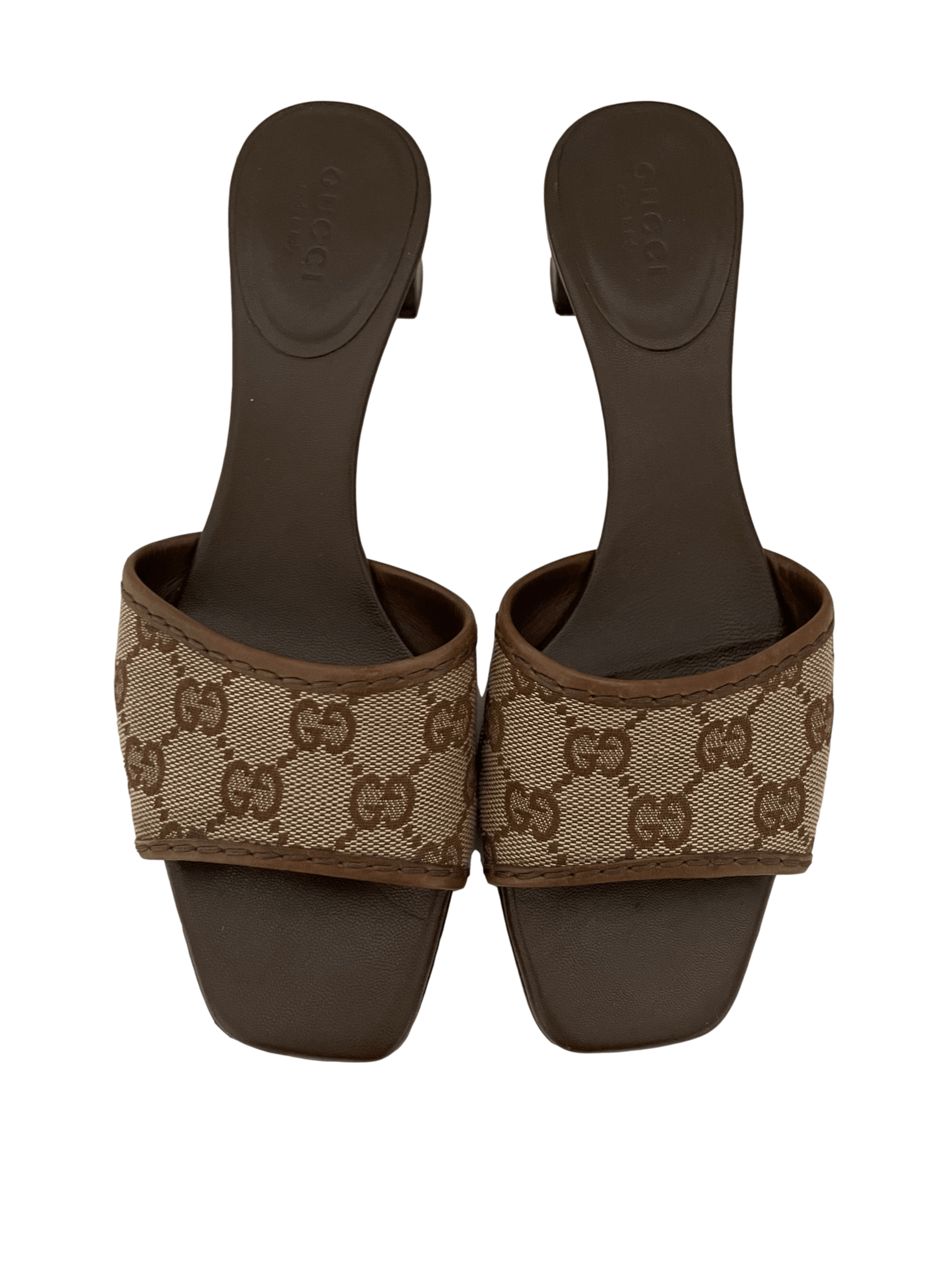 Gucci Shoes Brown & Tan Kitten Heels Size 9B SKU 000347-5 – Designers On A  Dime
