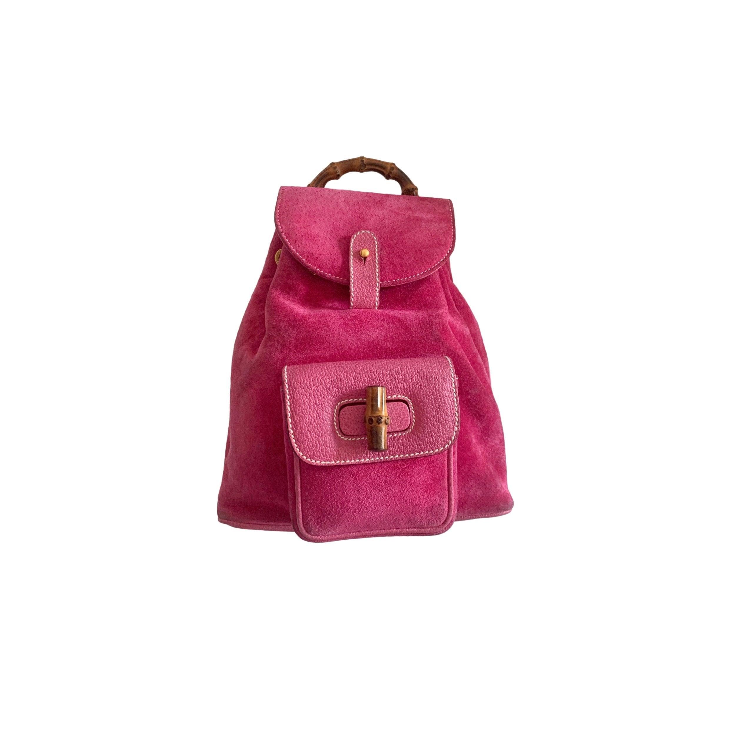 gucci mini backpack pink & Blue GG Monogram Flower print Gucci Backpack Pink Zainetto Gucci