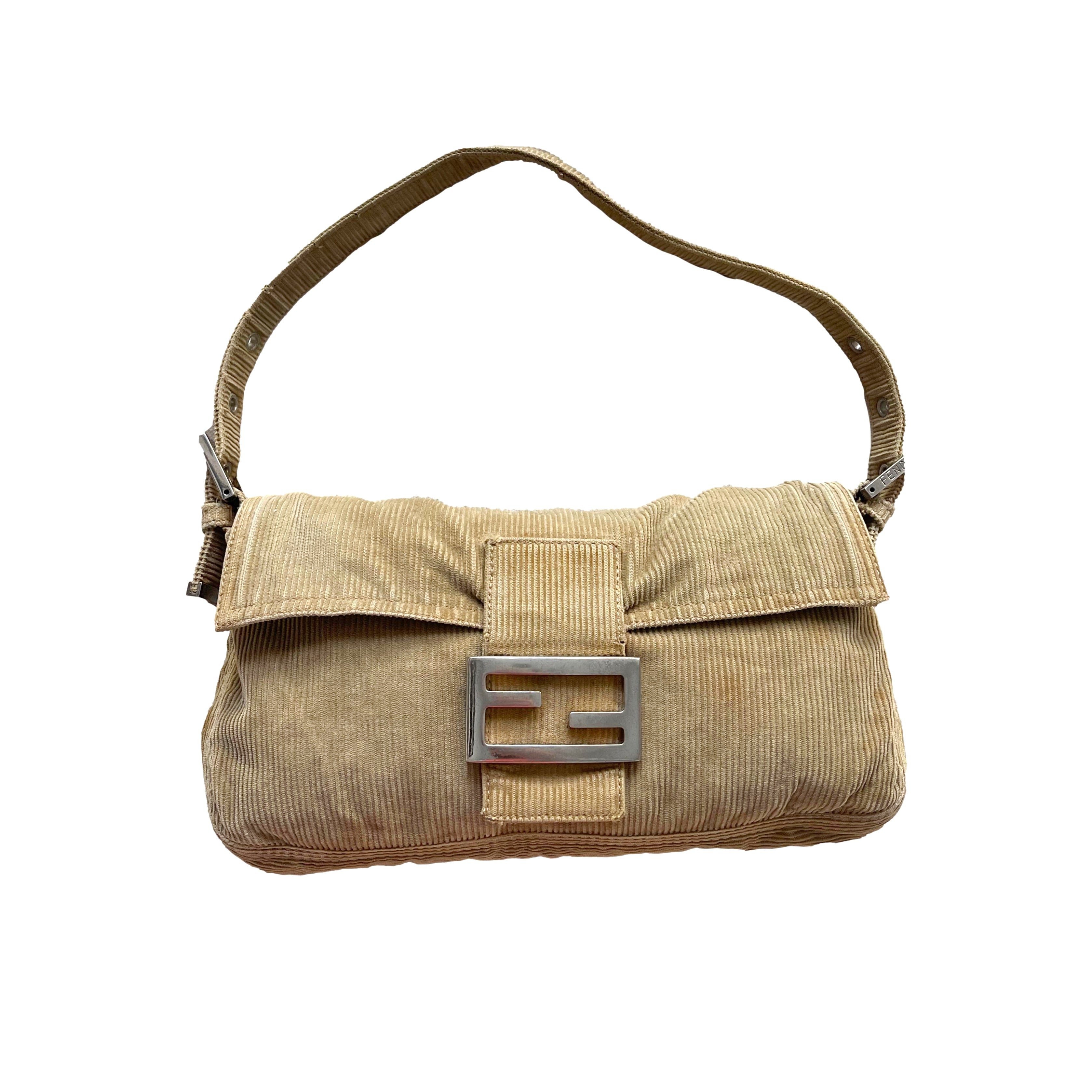 Treasures of NYC - Fendi Brown Logo Mini Baguette