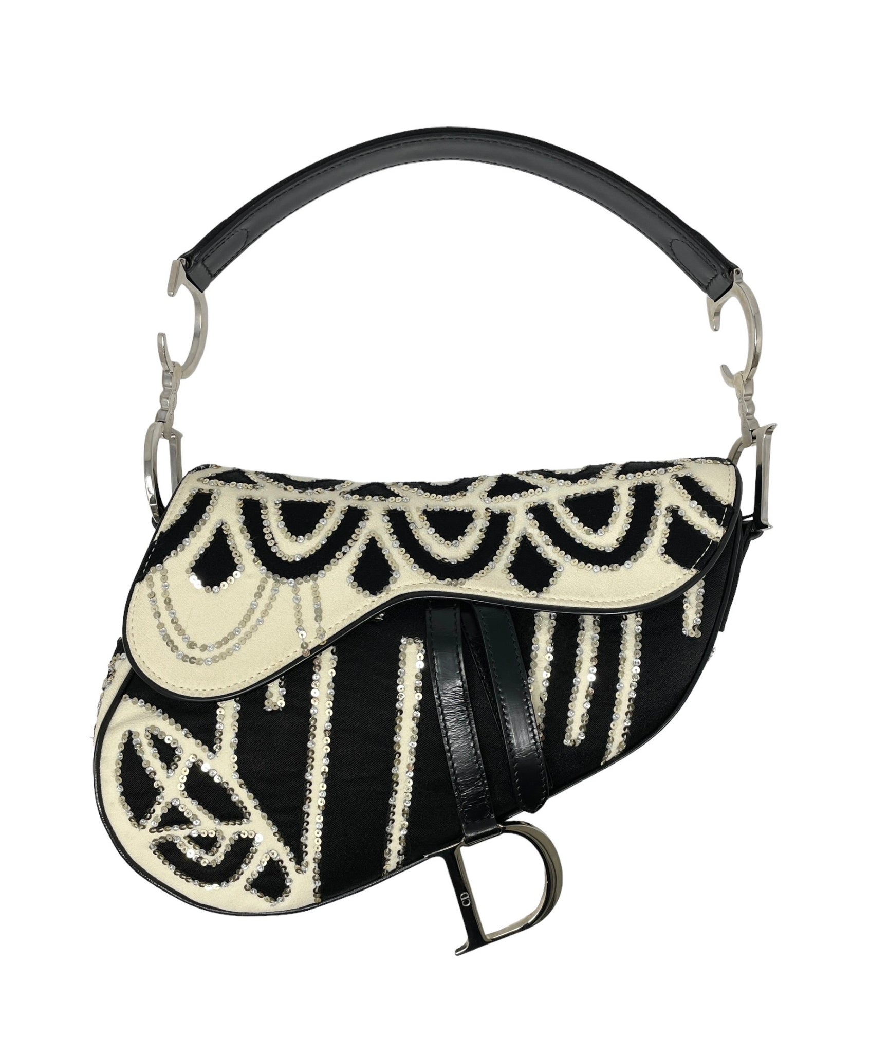 Vintage dior saddle bag black Clearance