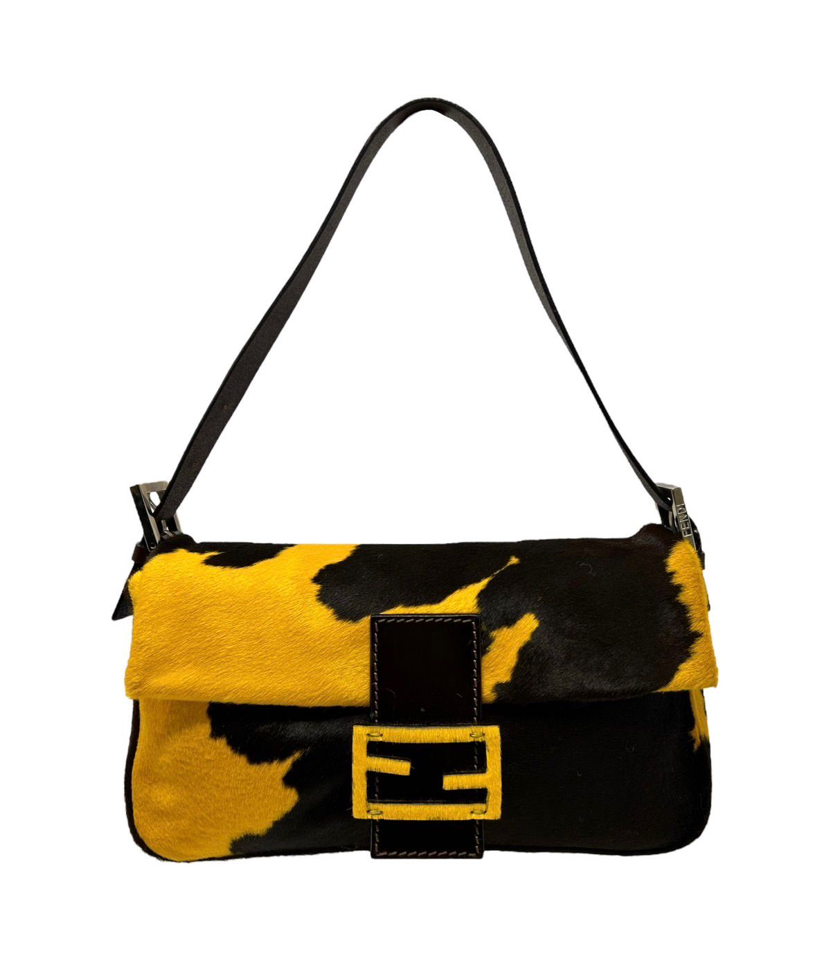 Fendi cow 2025 print baguette