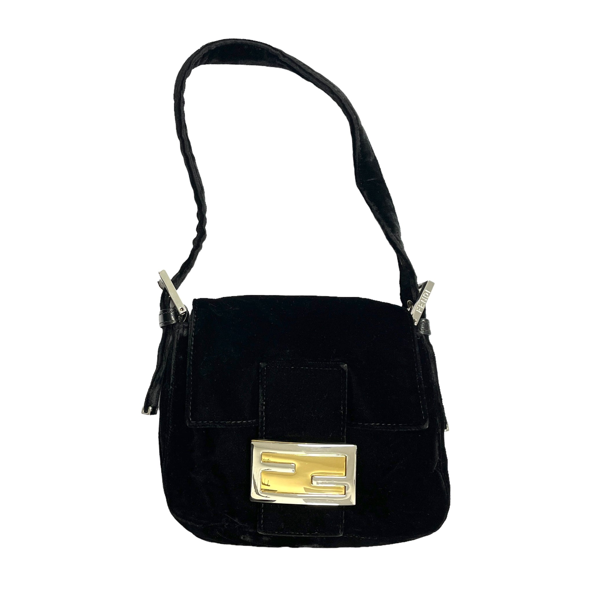Vintage Fendi Mini Micro Baguette Leather Shoulder Bag – Mint Market