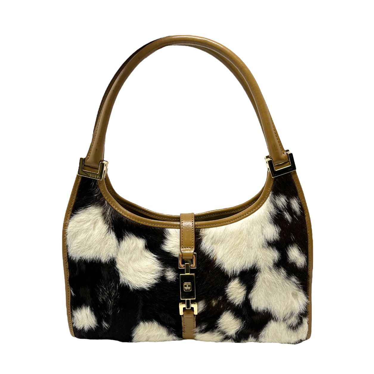 Gucci fur fashion bag