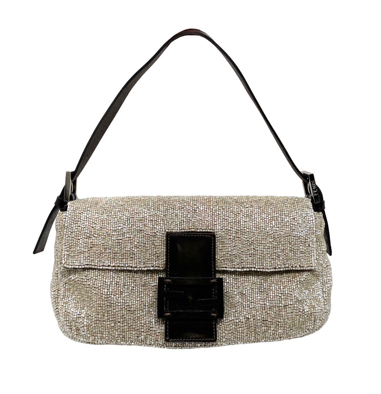 Vintage Fendi Beige Shimmer Mini Baguette – Treasures of NYC