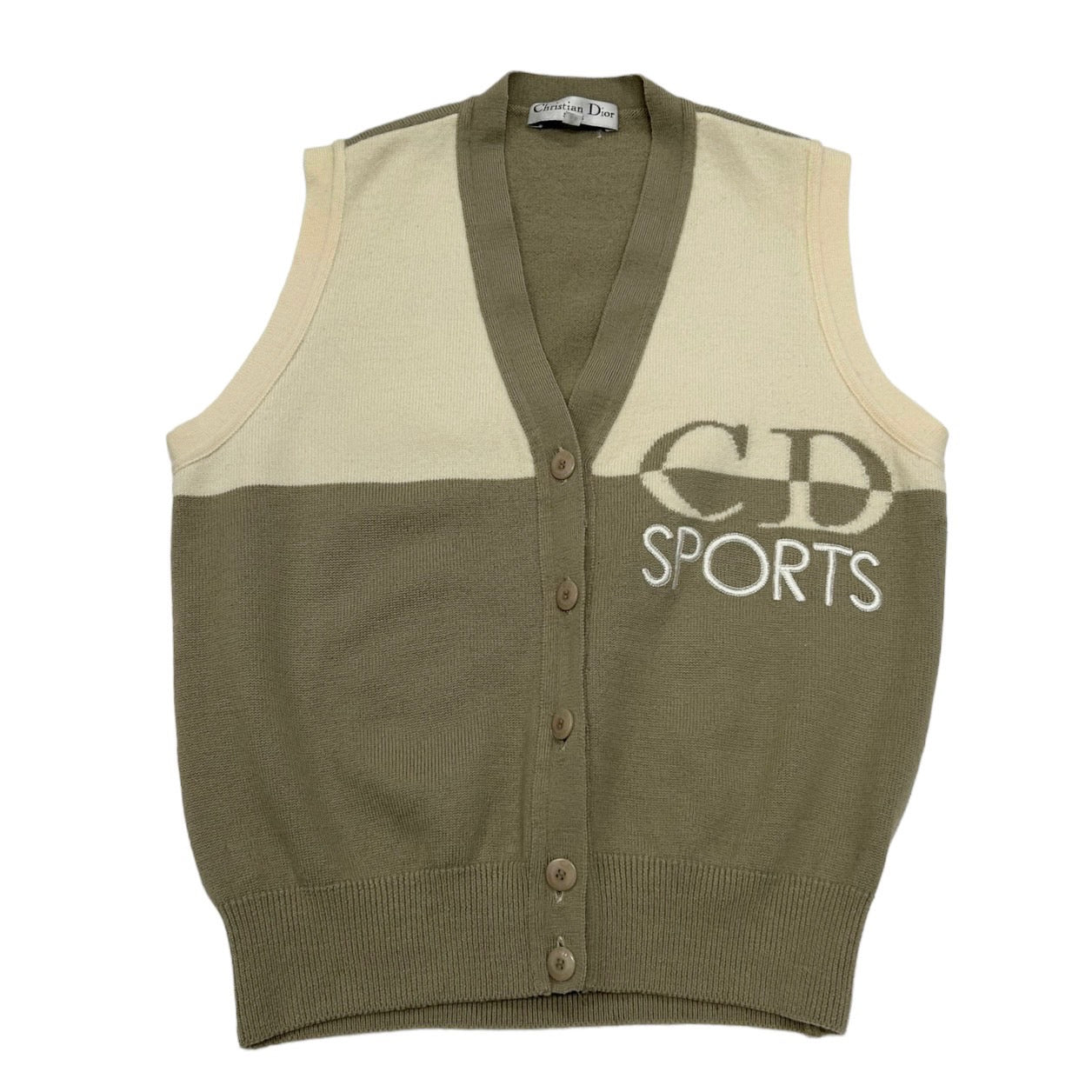 Christian Dior sports ニットベスト ヴィンテージ Treasures of NYC - Dior Blue Monogram Sweater Vest