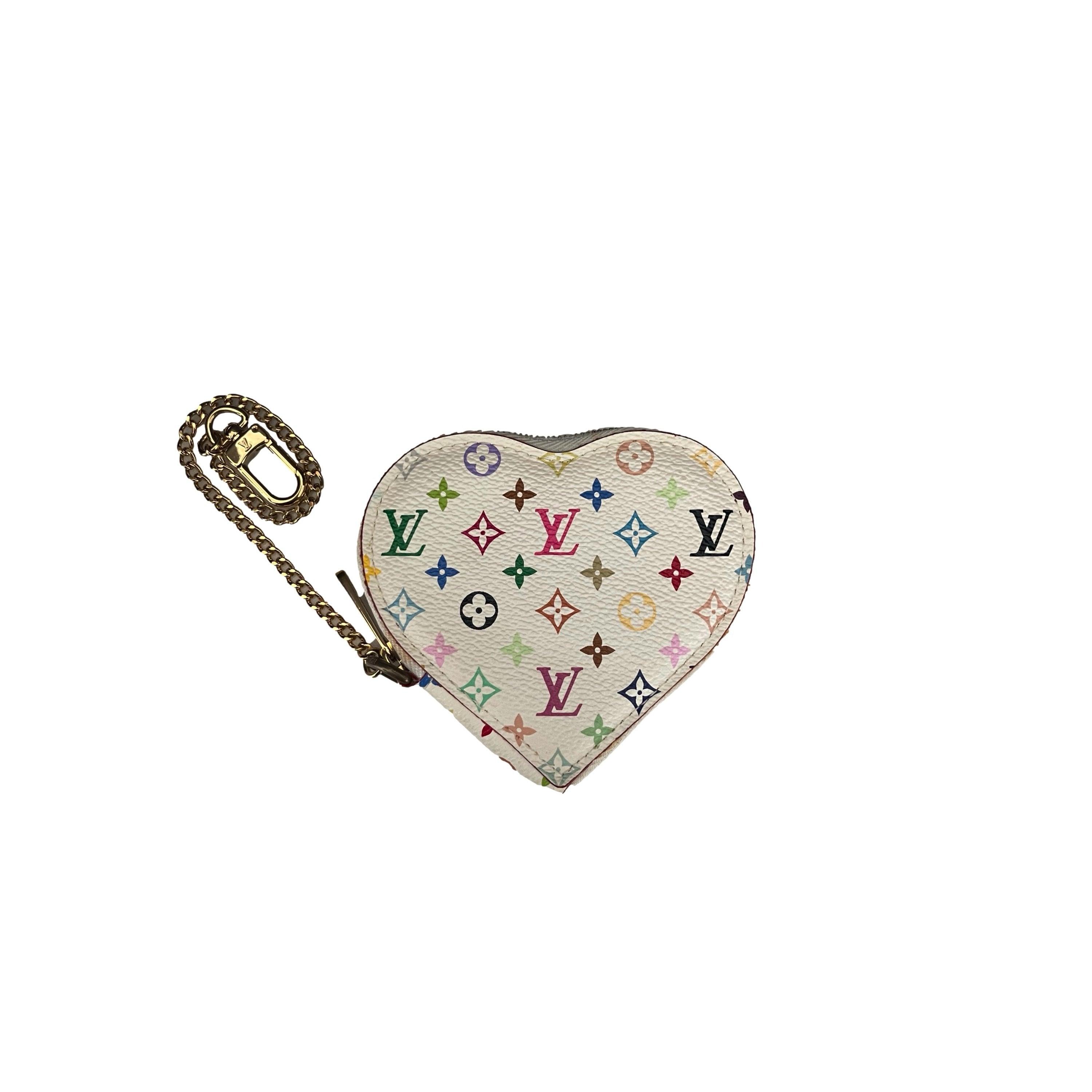 Louis Vuitton Multicolor Monogram Heart Coin Purse