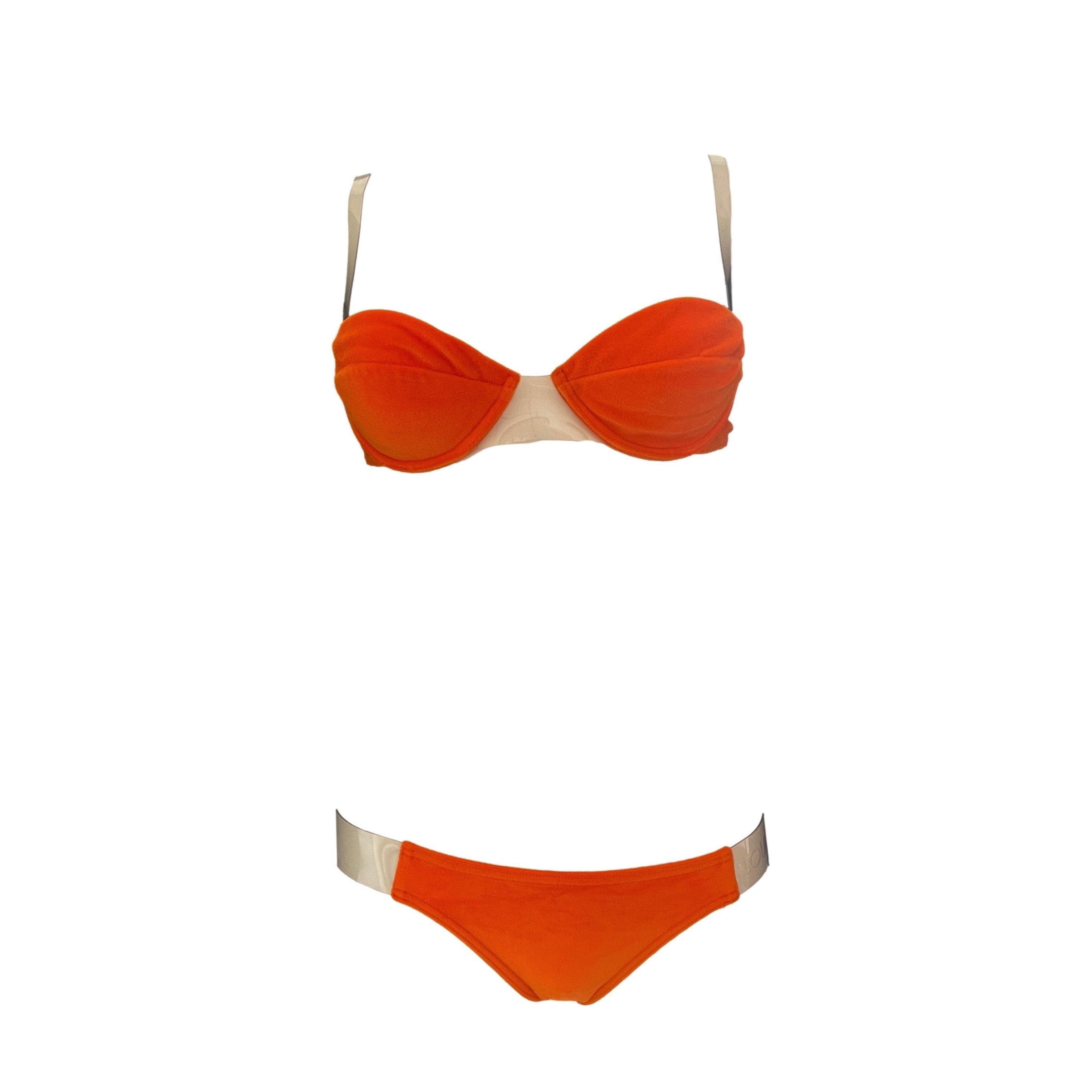 Treasures of NYC - Louis Vuitton Orange Clear Strap Bikini