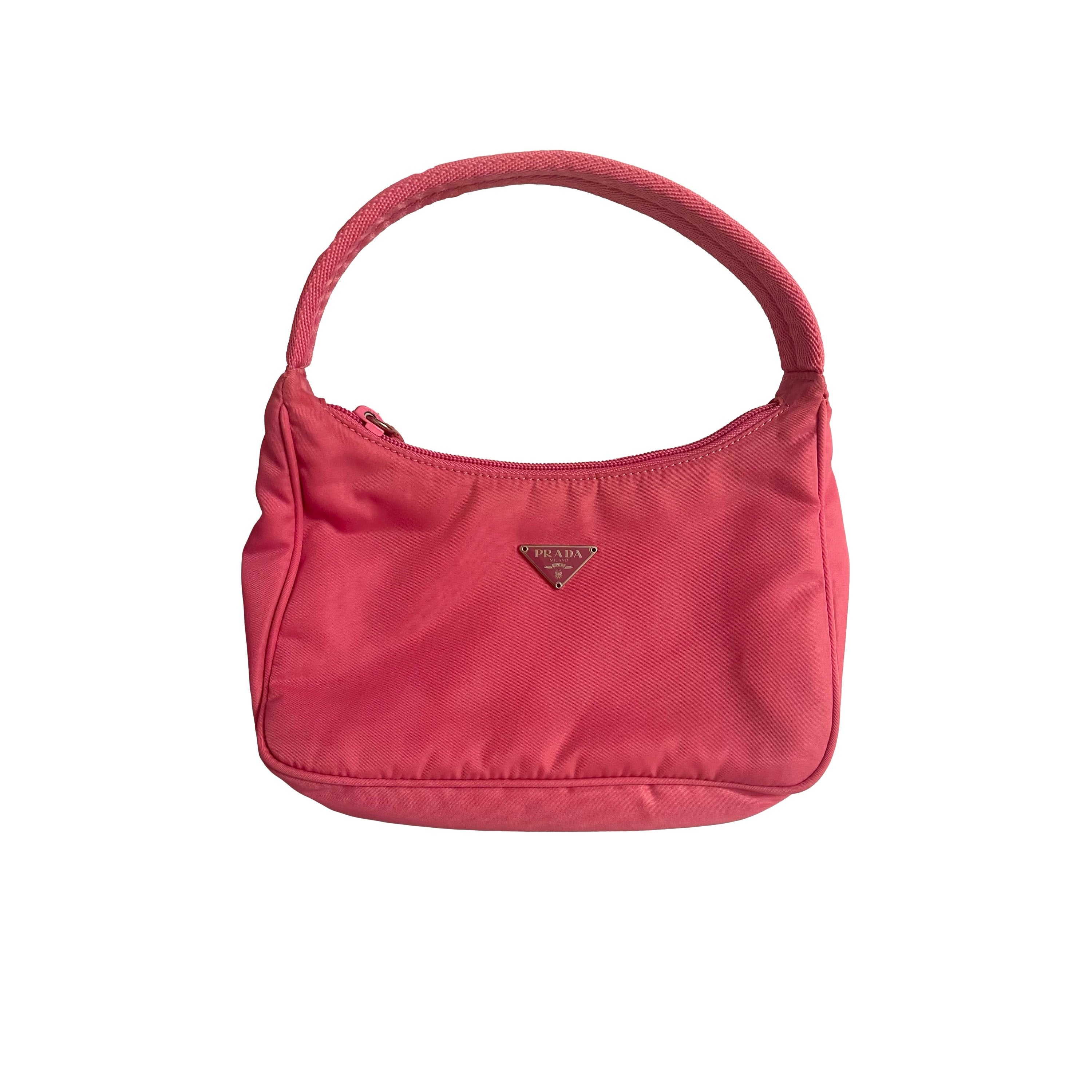 Vintage Prada Pink Fuzzy Chain Shoulder Bag – Treasures of NYC