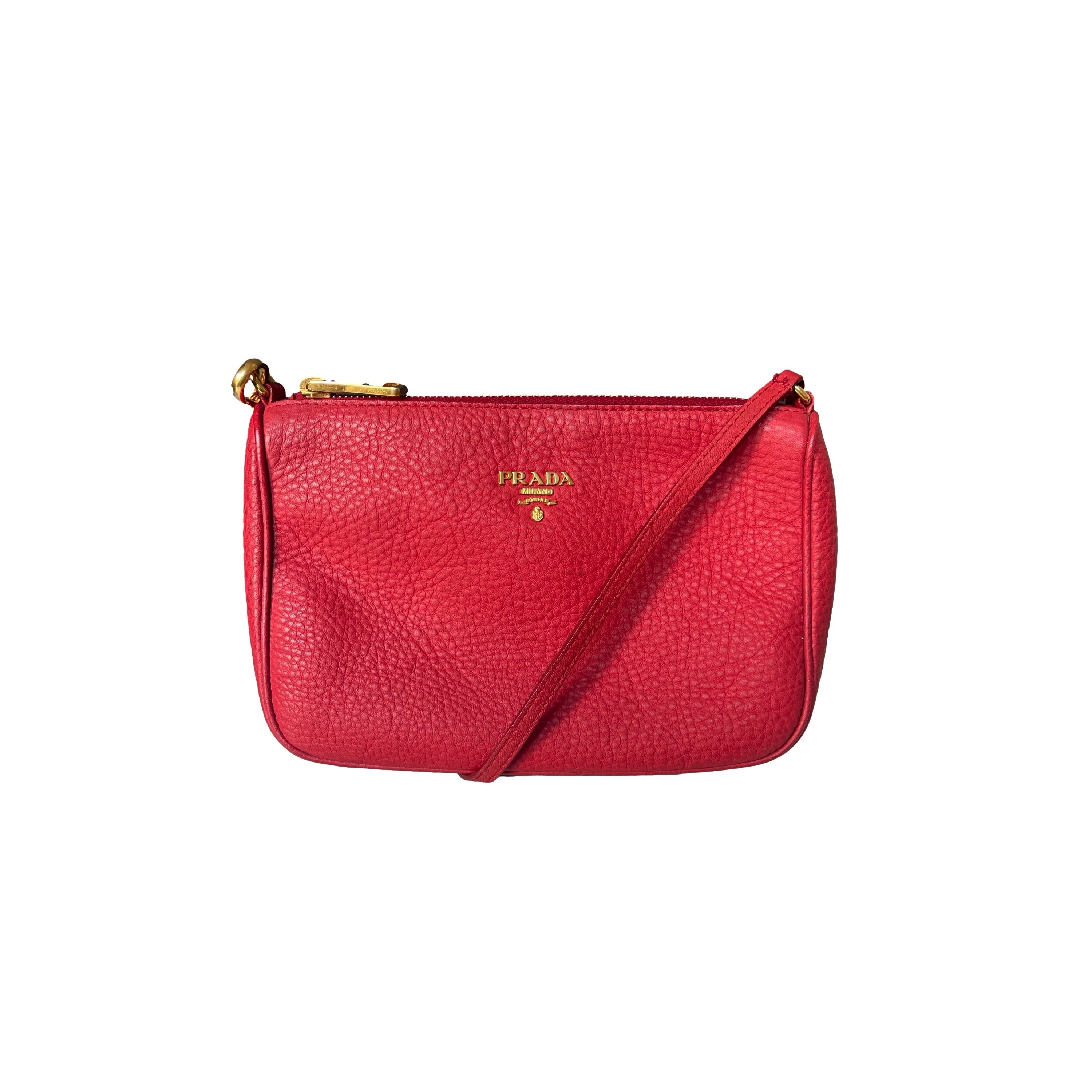 Vintage Prada Red Nylon Mini Shoulder Bag – Treasures of NYC