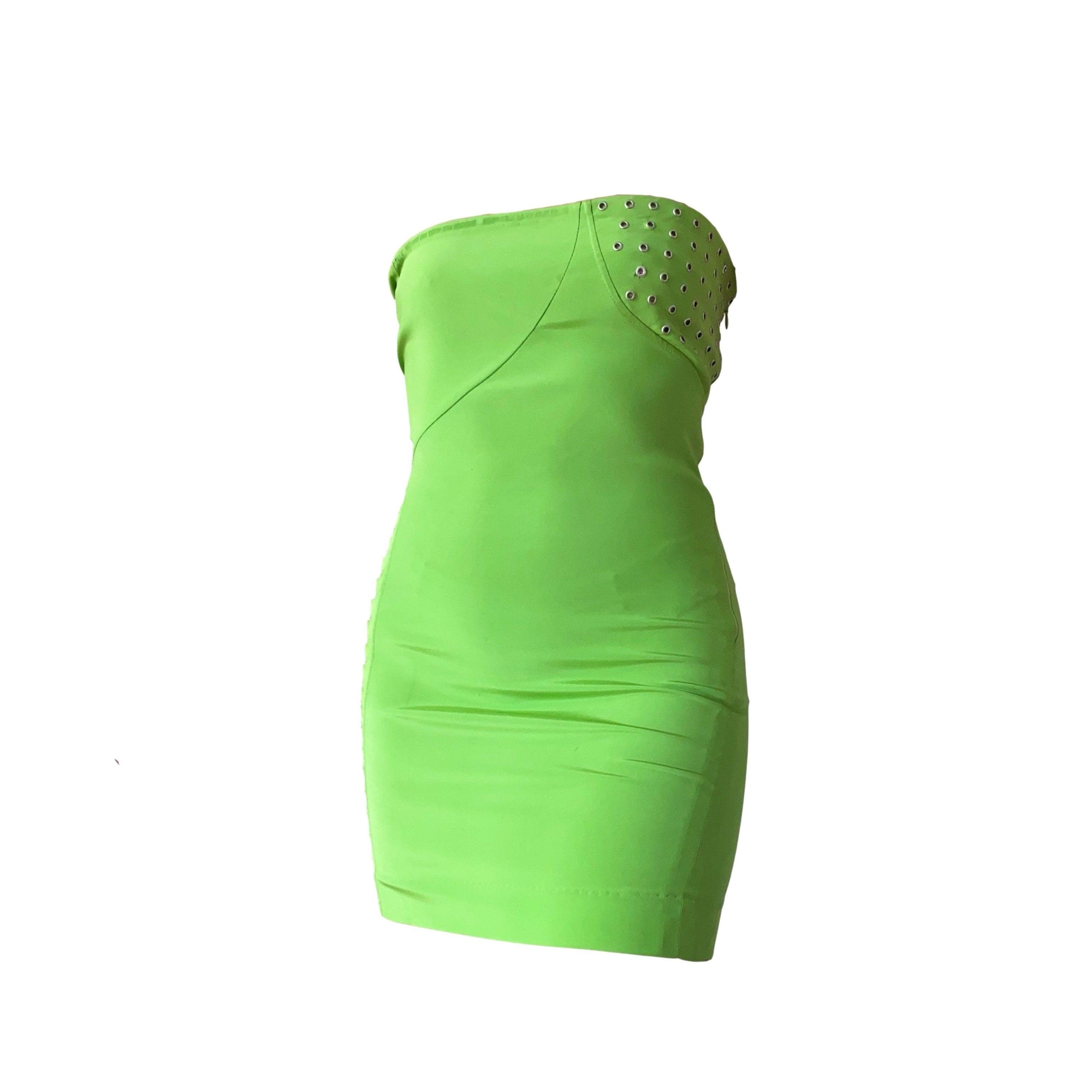 versace lime green dress Versace Lime Green Dress main image 0