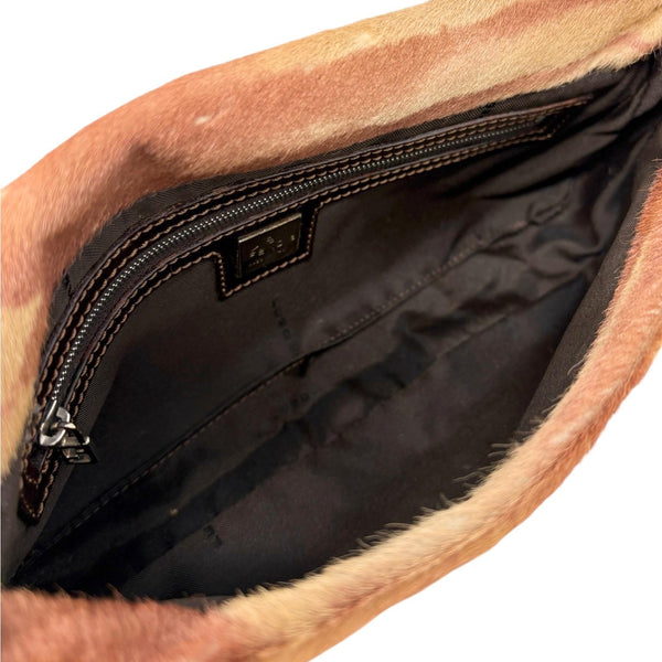 Fendi Tan Calf-Hair Baguette Bag