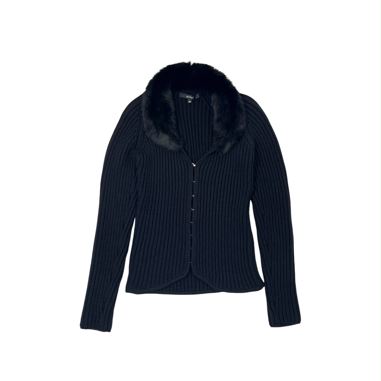 Gucci Black Logo Clasp Sweater