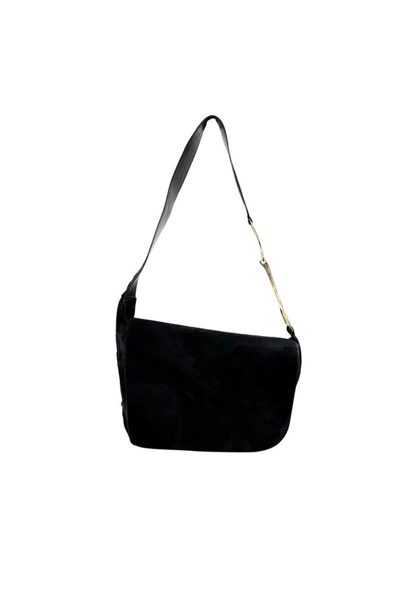Gucci x Tom Ford Black Pony Hair Jumbo Bag