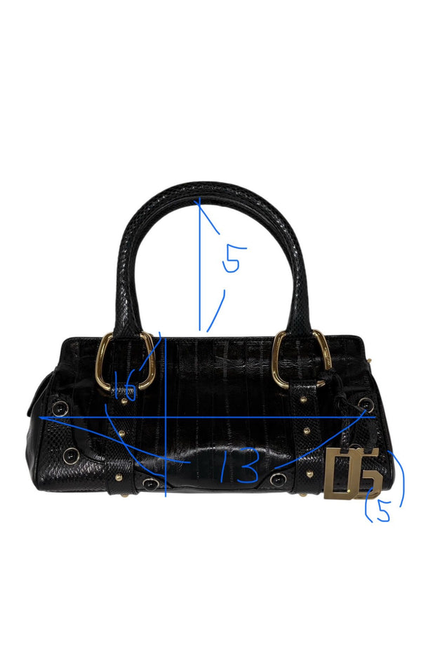 Dolce & Gabbana Black Logo Top Handle Bag