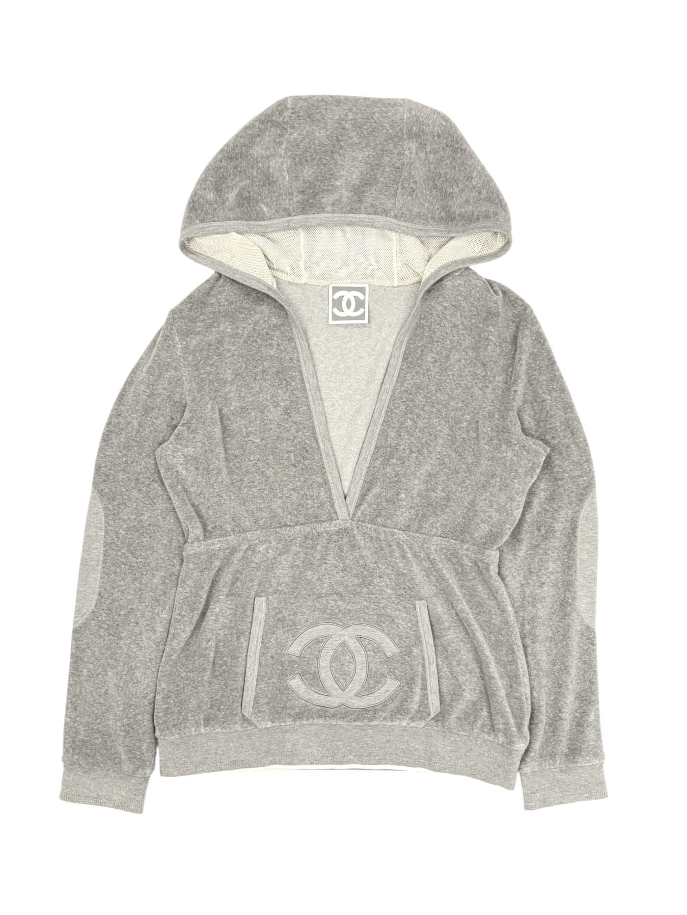 Chanel Grey Logo Hooded Pullover – Treasures of NYC