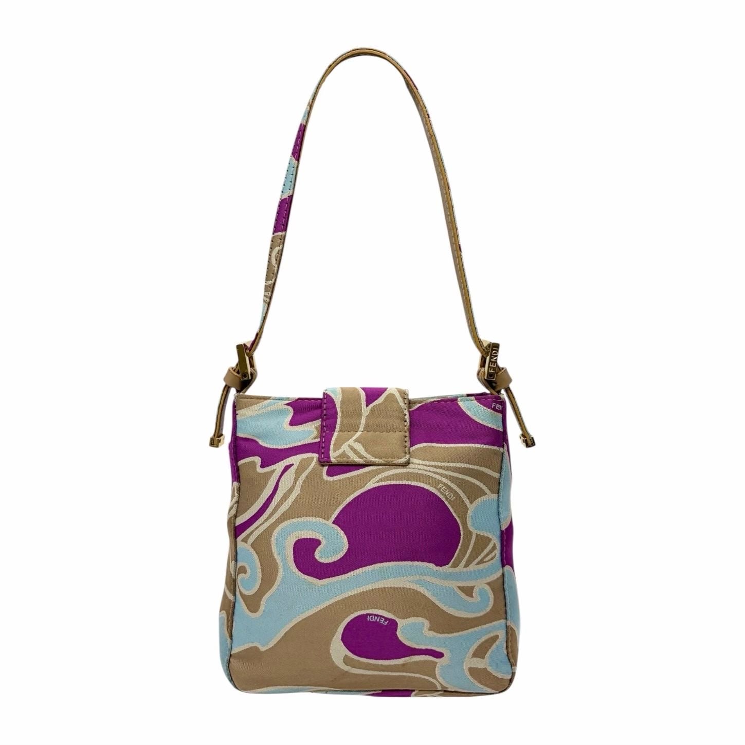 Fendi Mini Satin Multicolor Baguette Bag