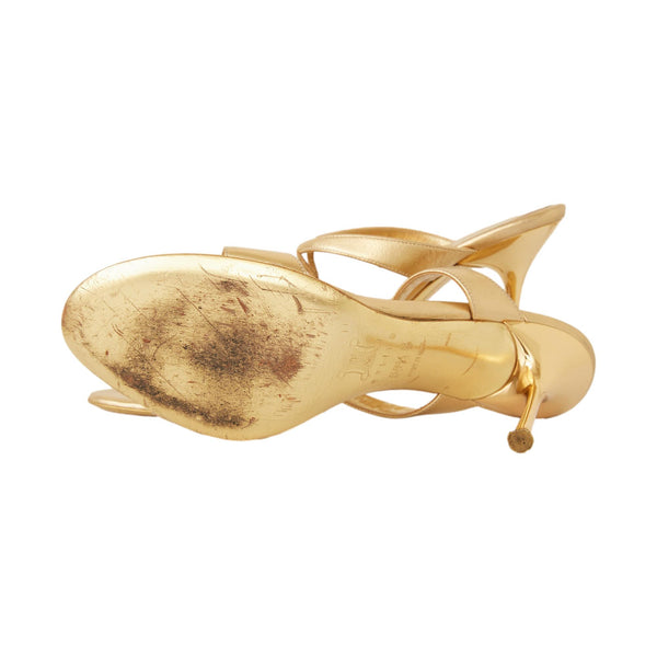 Celine Gold Goldfish Heels