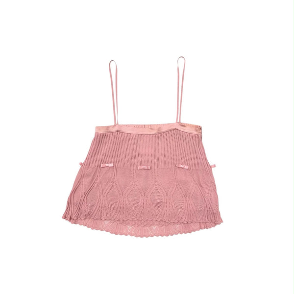 Dior Pink Knit Tank Top