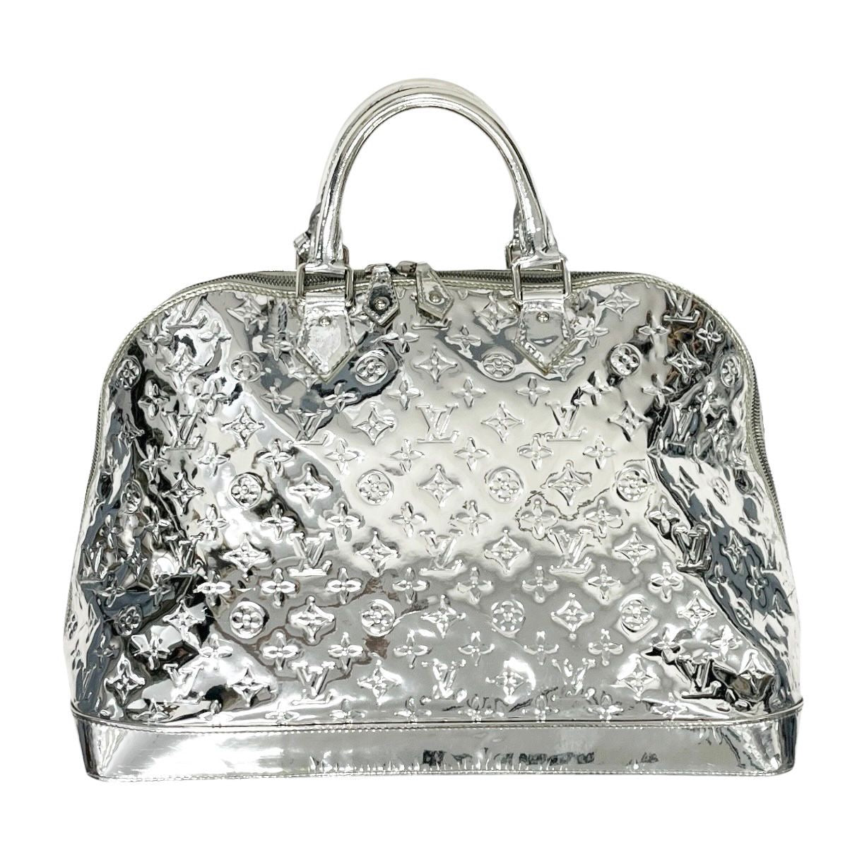 Louis Vuitton Silver Monogram Miroir Alma GM Bag