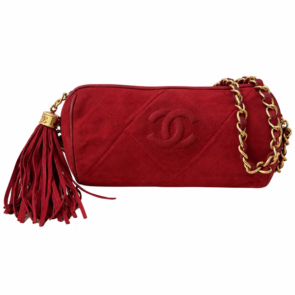 Chanel Red Cylinder Tassel Bag