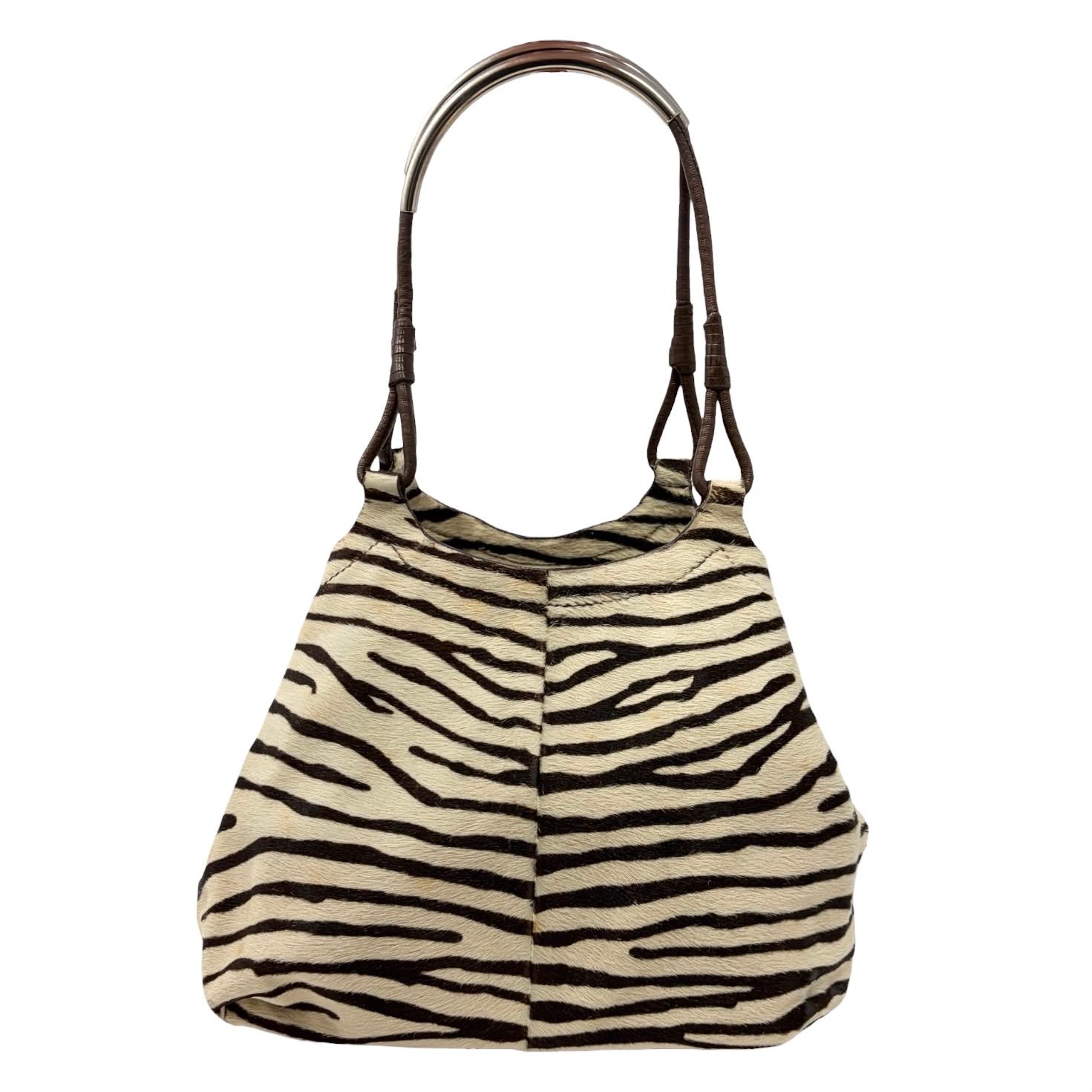 Prada Zebra Logo Shoulder Bag