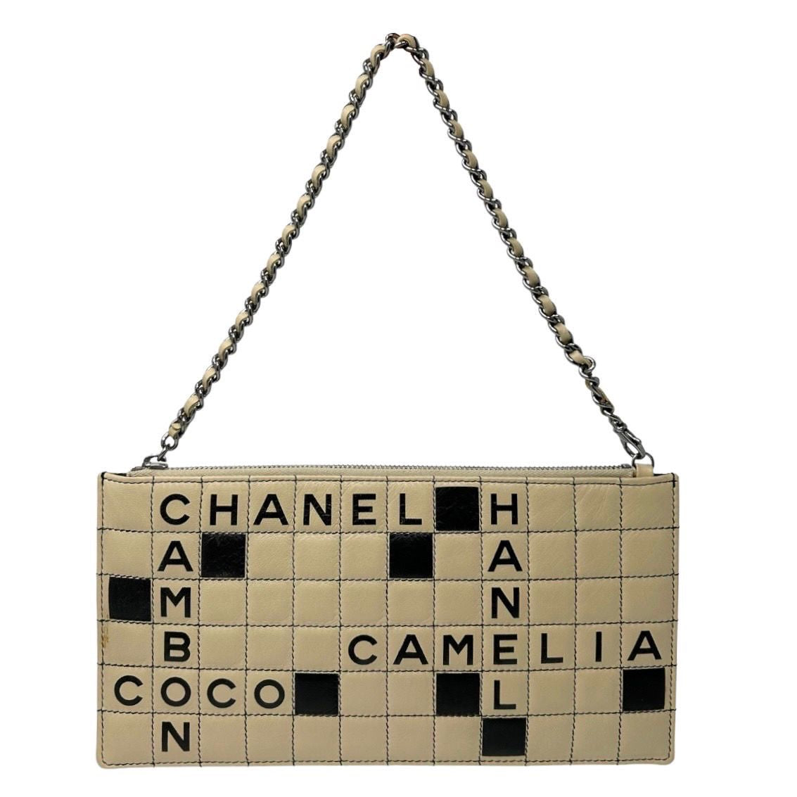 Chanel Leather Crossword Shoulder Bag