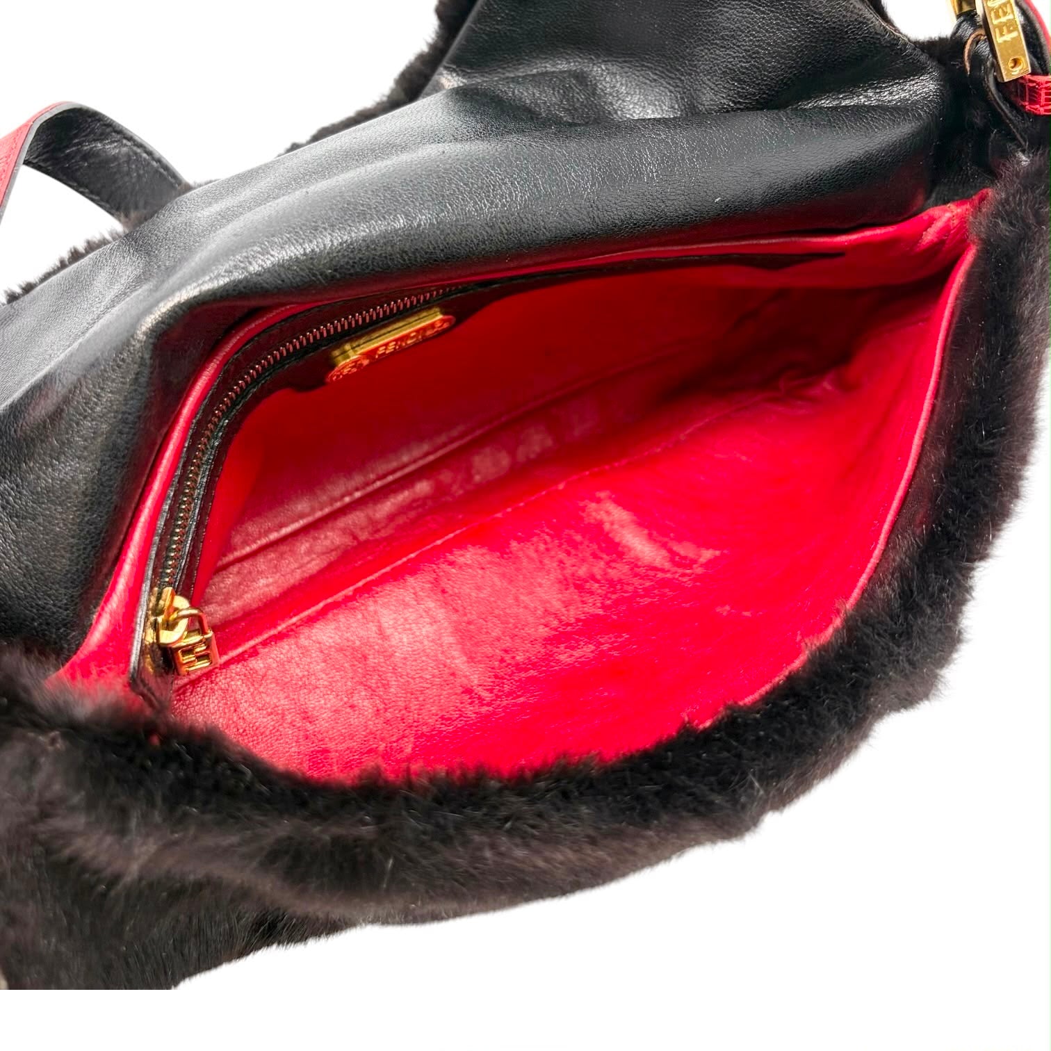 Fendi Dark Brown Fur Baguette