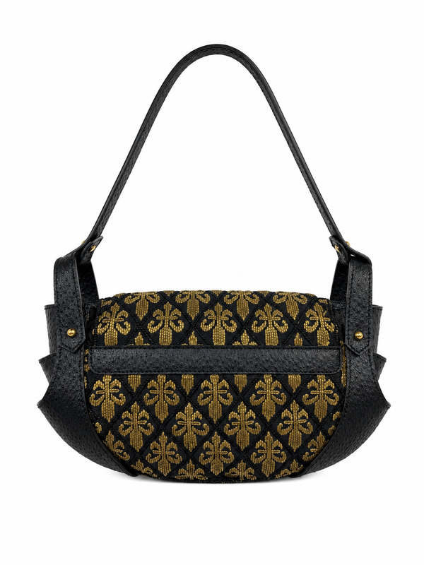 Fendi Black Beaded Compilation Bag