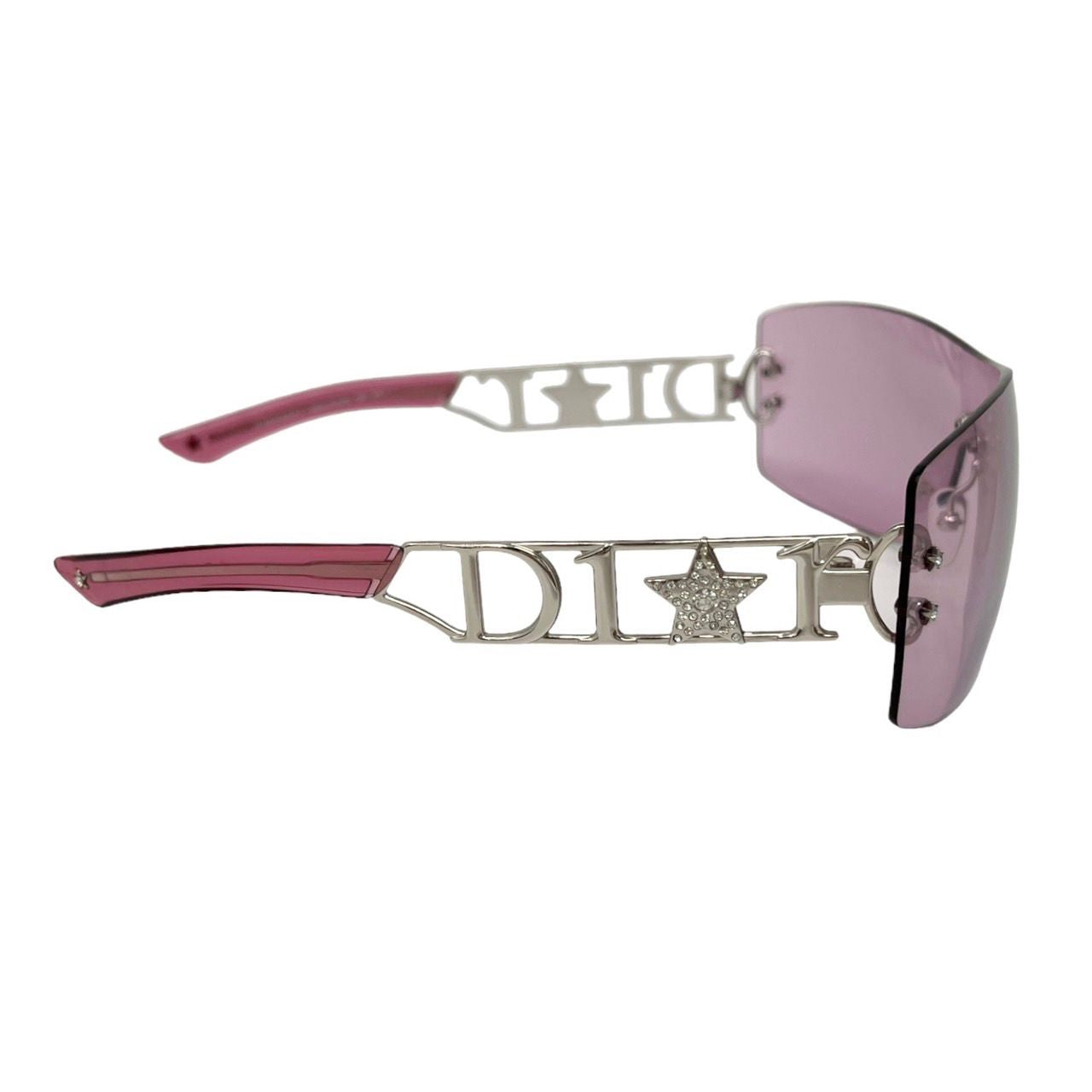 Dior Pink Star Rimless Sunglasses