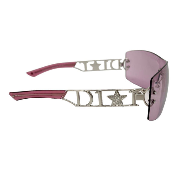 Dior Pink Star Rimless Sunglasses