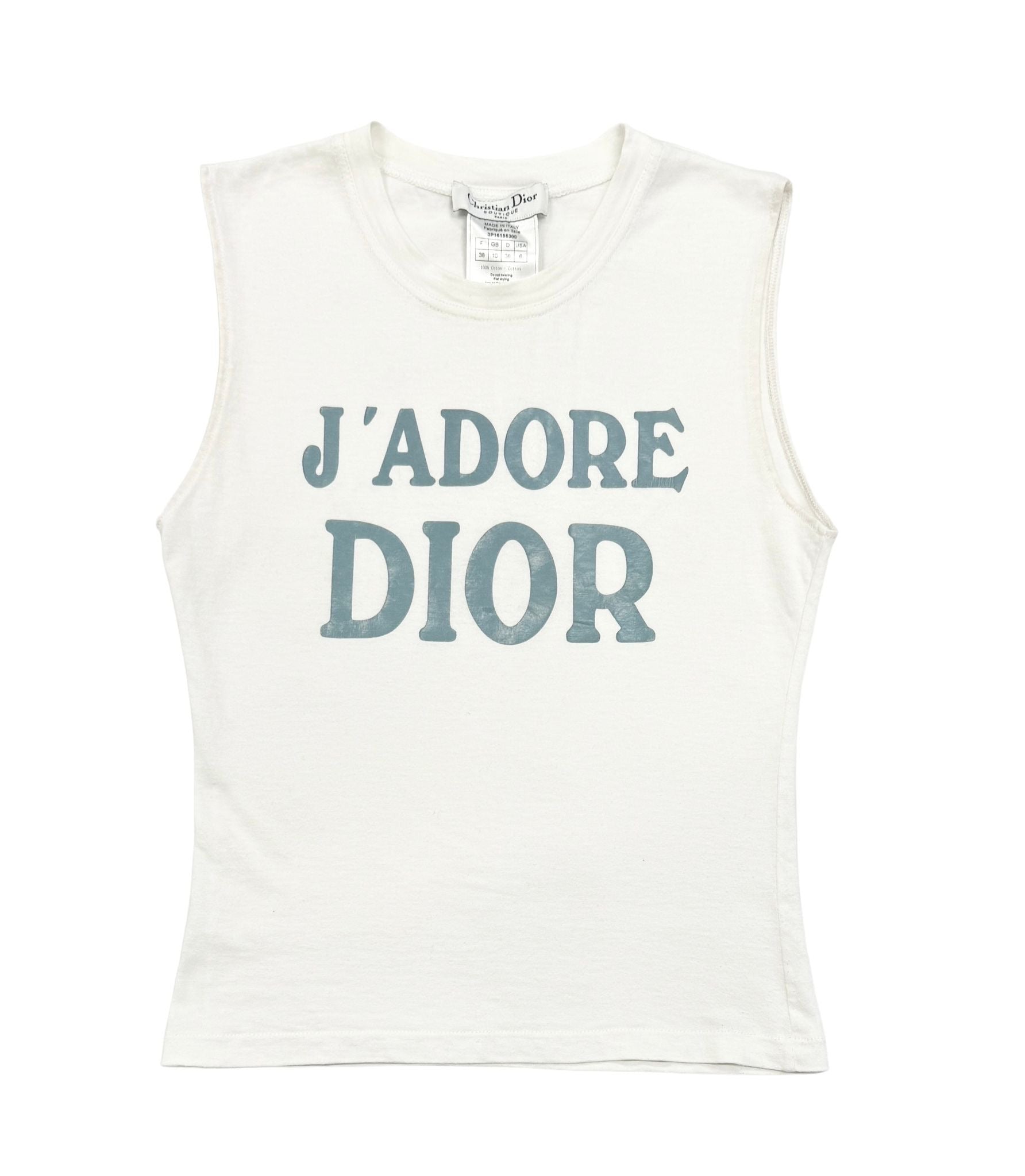 Dior J’adore White Logo Tank