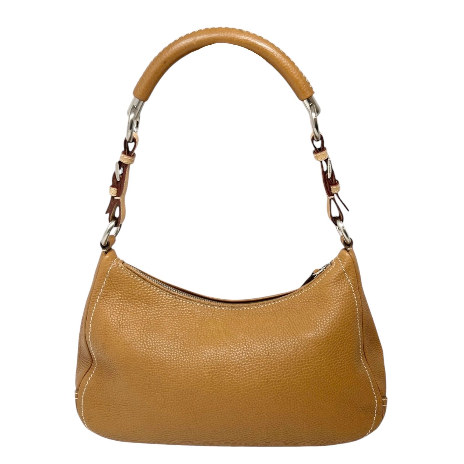 Prada Tan Leather Shoulder Bag