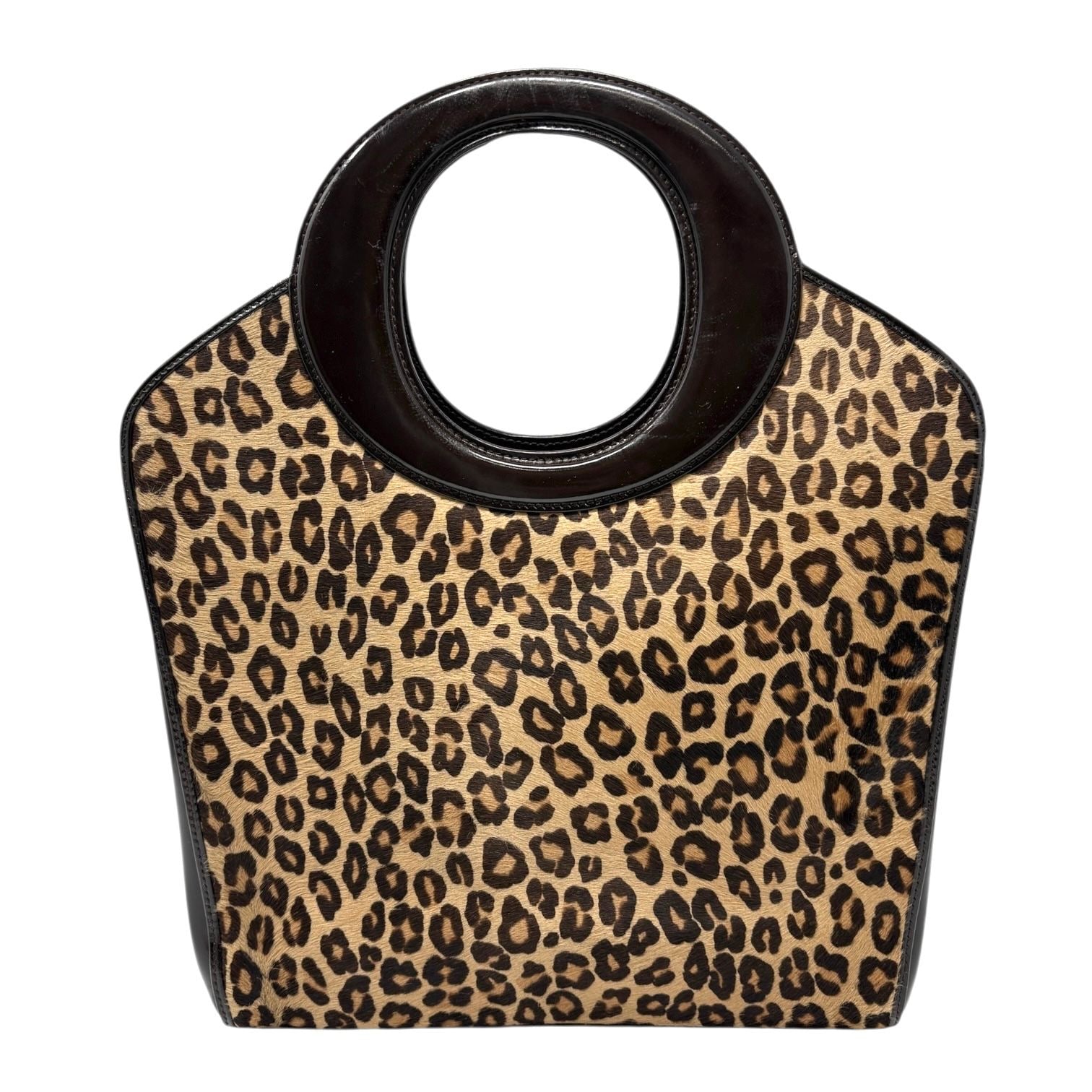 Dior Cheetah Calfhair Top Handle Bag