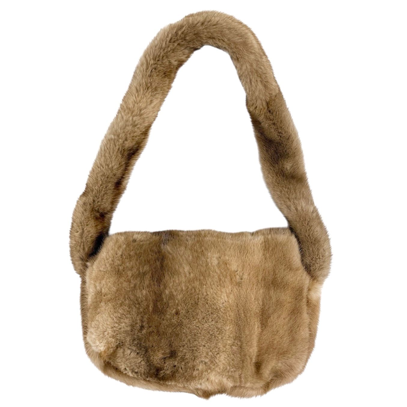 Fendi Fur Logo Shoulder Bag