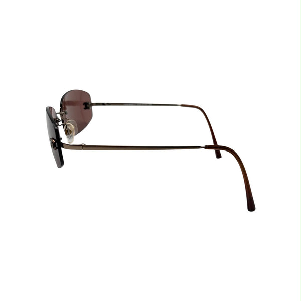 Chanel Purple Mini Rimless Sunglasses
